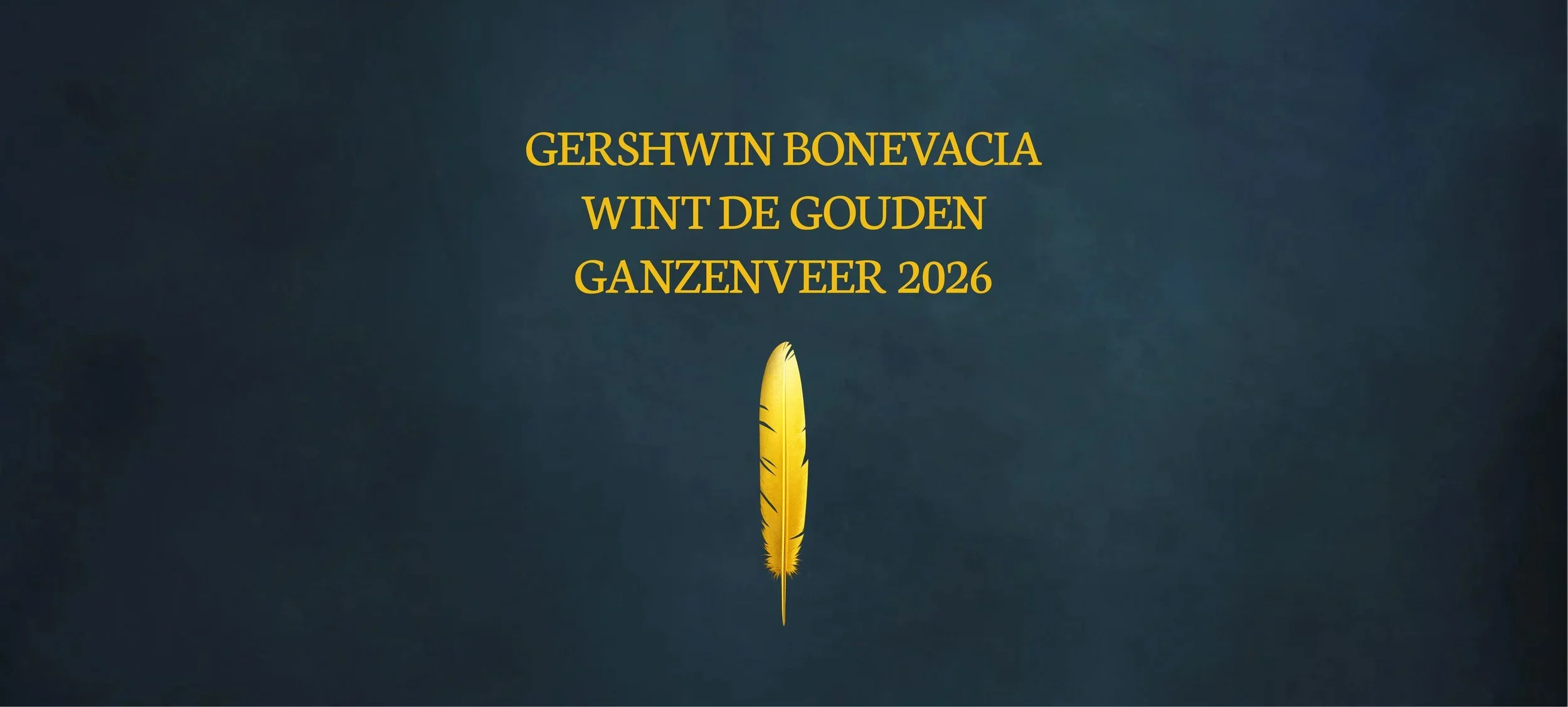 Gouden Ganzenveer 2026 voor Gershwin Bonevacia