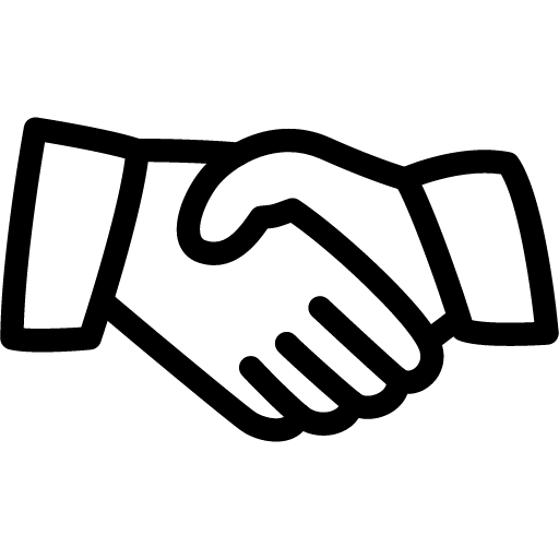 An illustration of a smiling smiling face with open mouth, eyes, and nose.