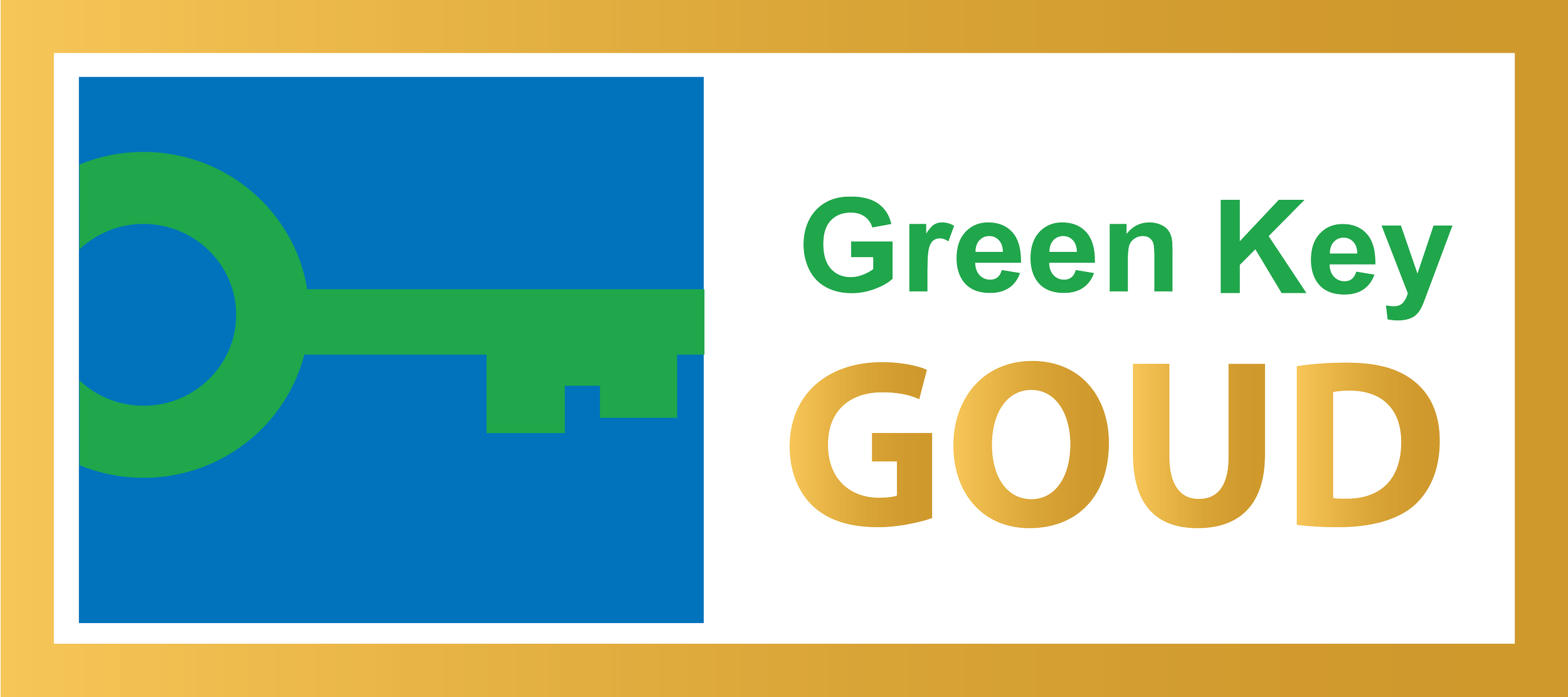 Sinds 2018 hebben wij het Green Key Goud certificaat