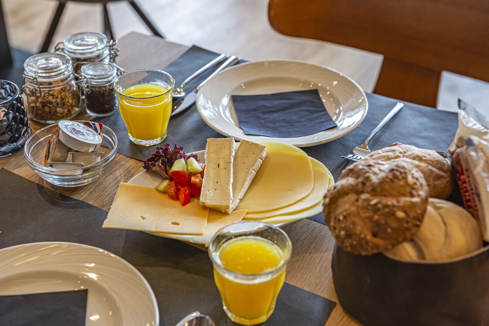 Petit déjeuner à l'hôtel