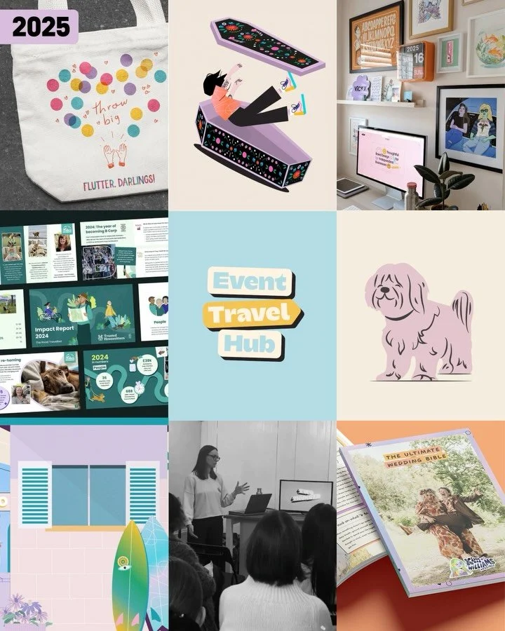 It took me so long to make this post it’s no longer a trend 😆🙃🥲
But how nice to look back on these past seven years of self employment. Every one of these clients has been found by continually showing up and putting myself out there which a