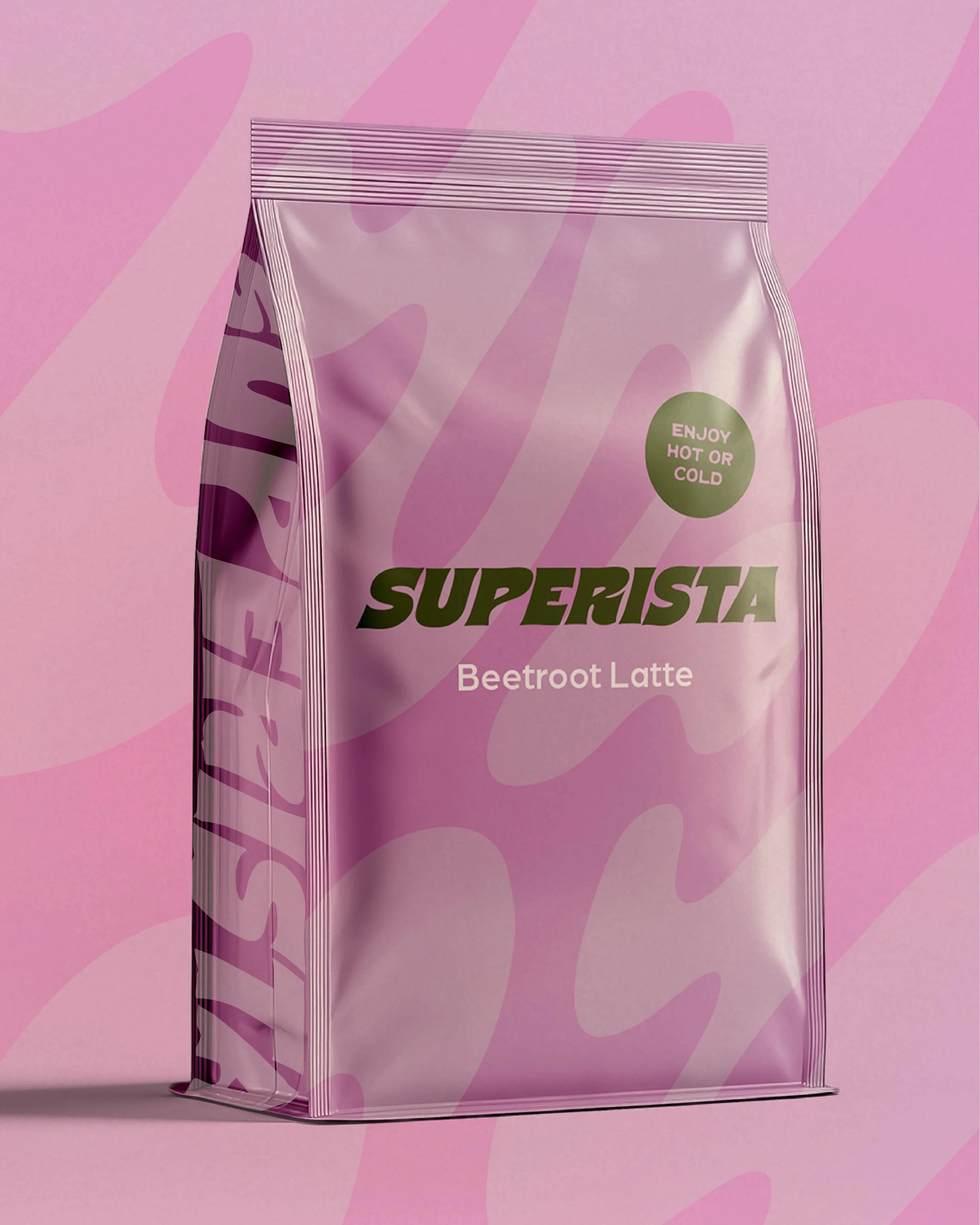 Superista is a new latte brand gearing up to hit the French market - oui oui! The brief asked me to focus on &lsquo;real taste&rsquo; to stand out against French competitors that usually lean into sterile, white, health-first messaging. To cut throug