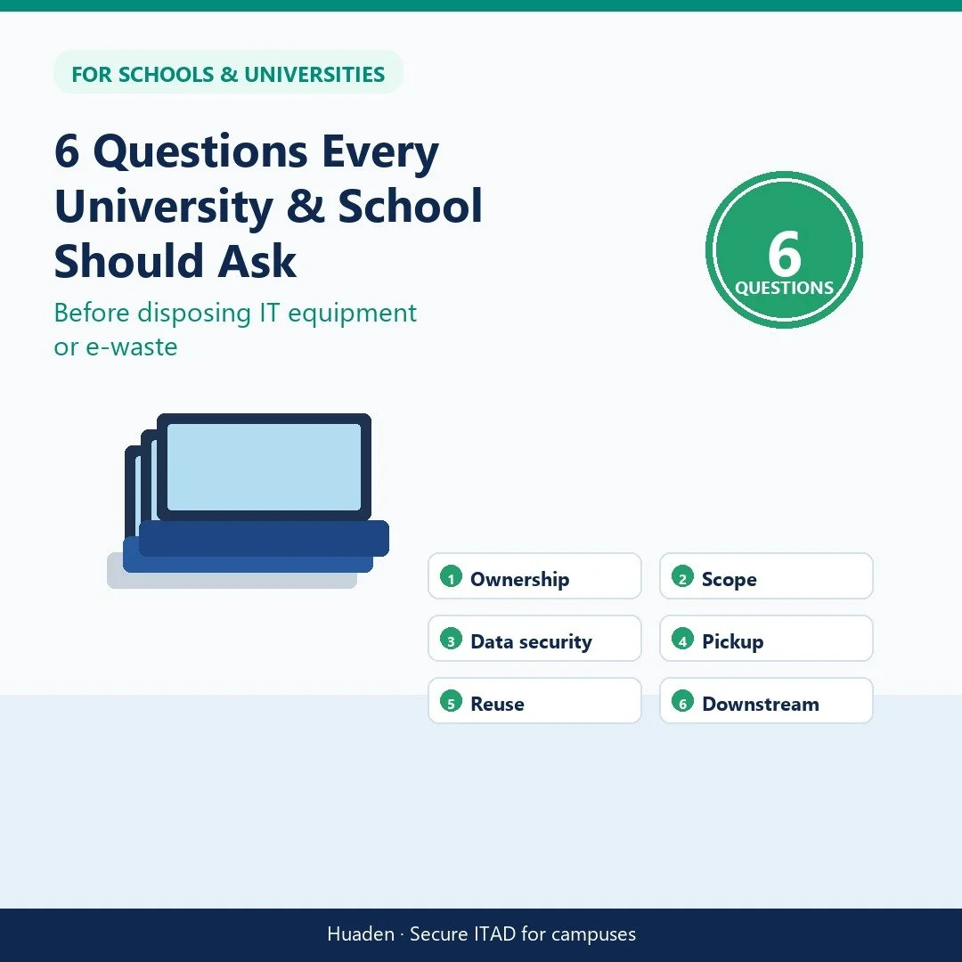 6 Questions to Every Universities and Schools to Ask - Before Disposing IT Equipment or E-waste