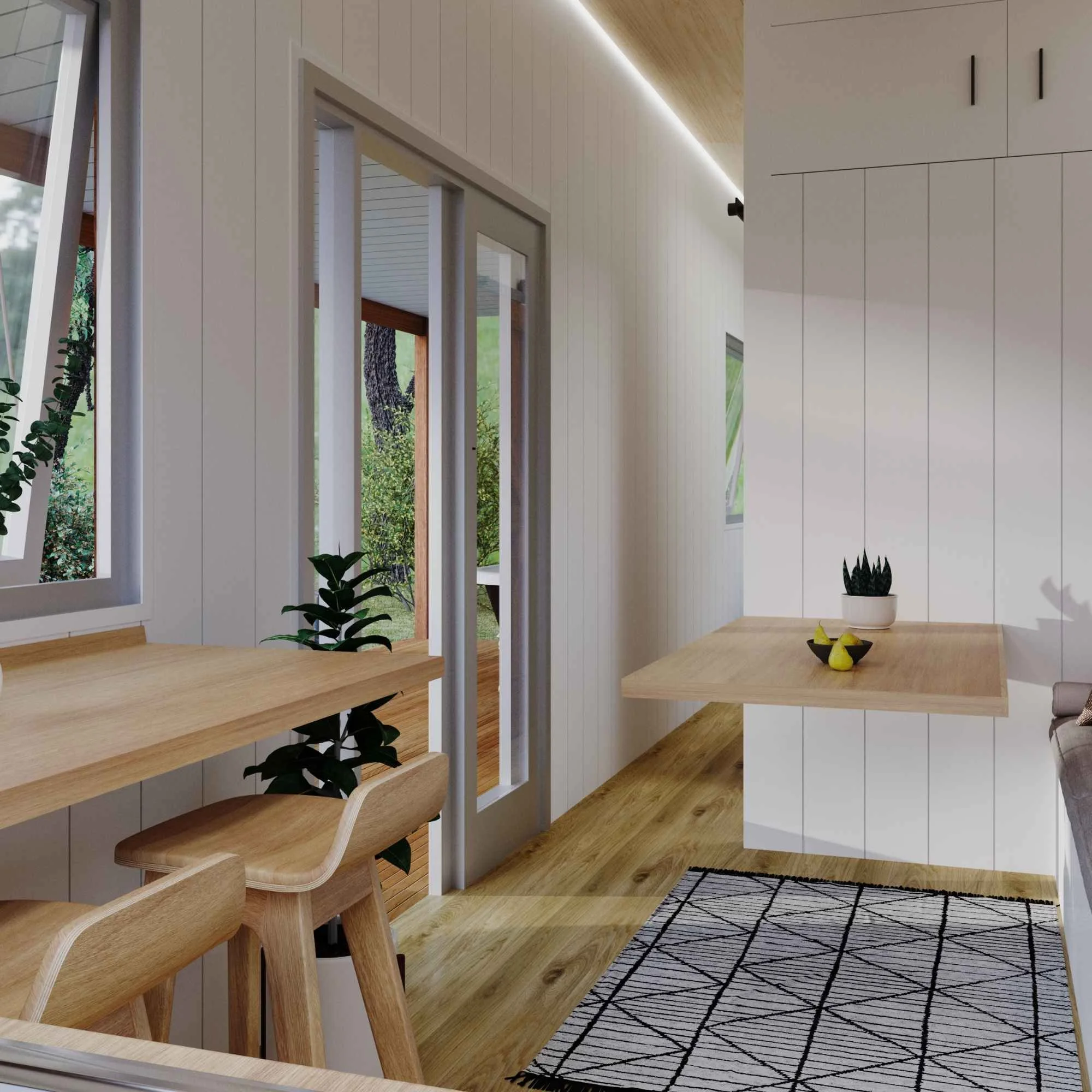 Acacia Tiny House Hallway