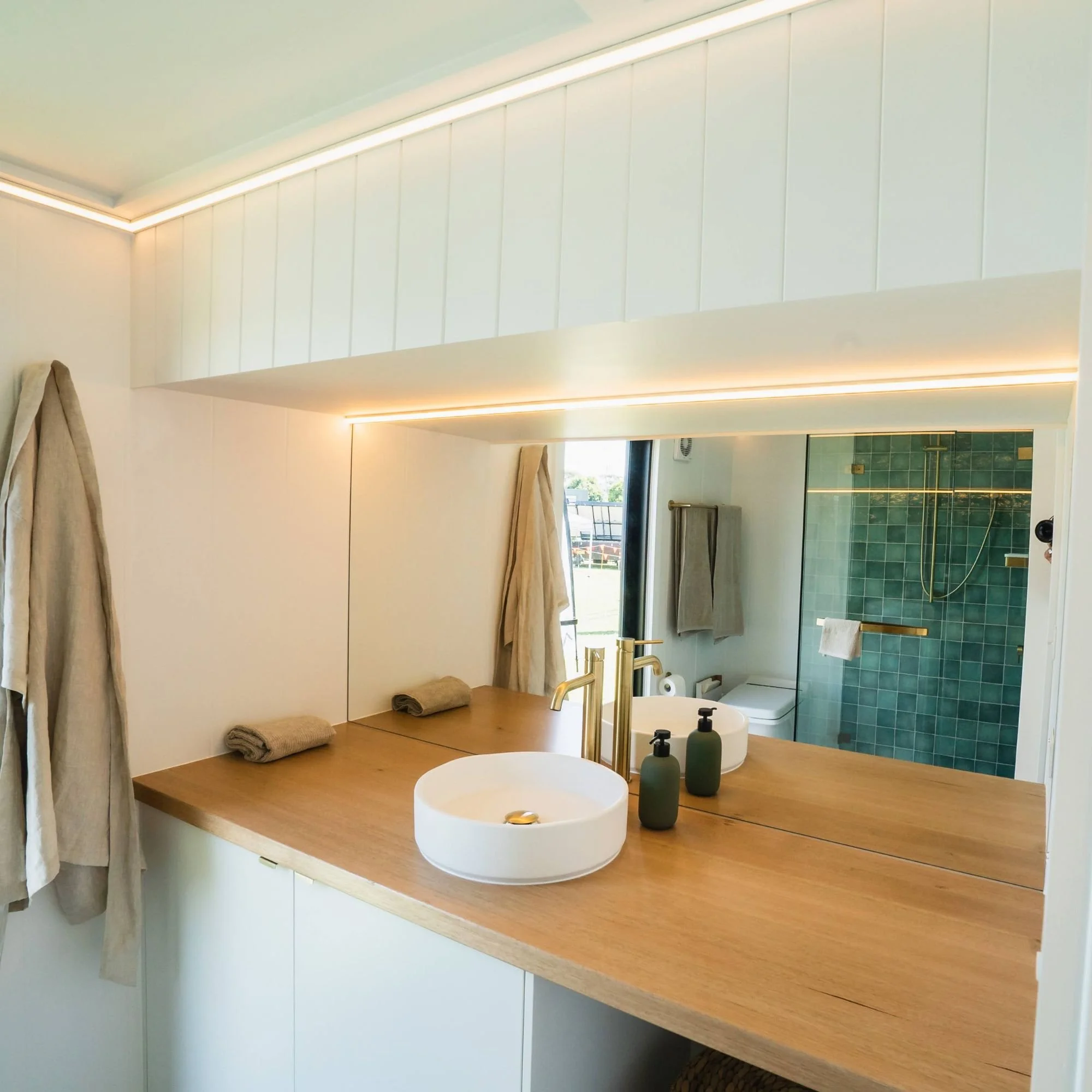 Byron Tiny House Bathroom View