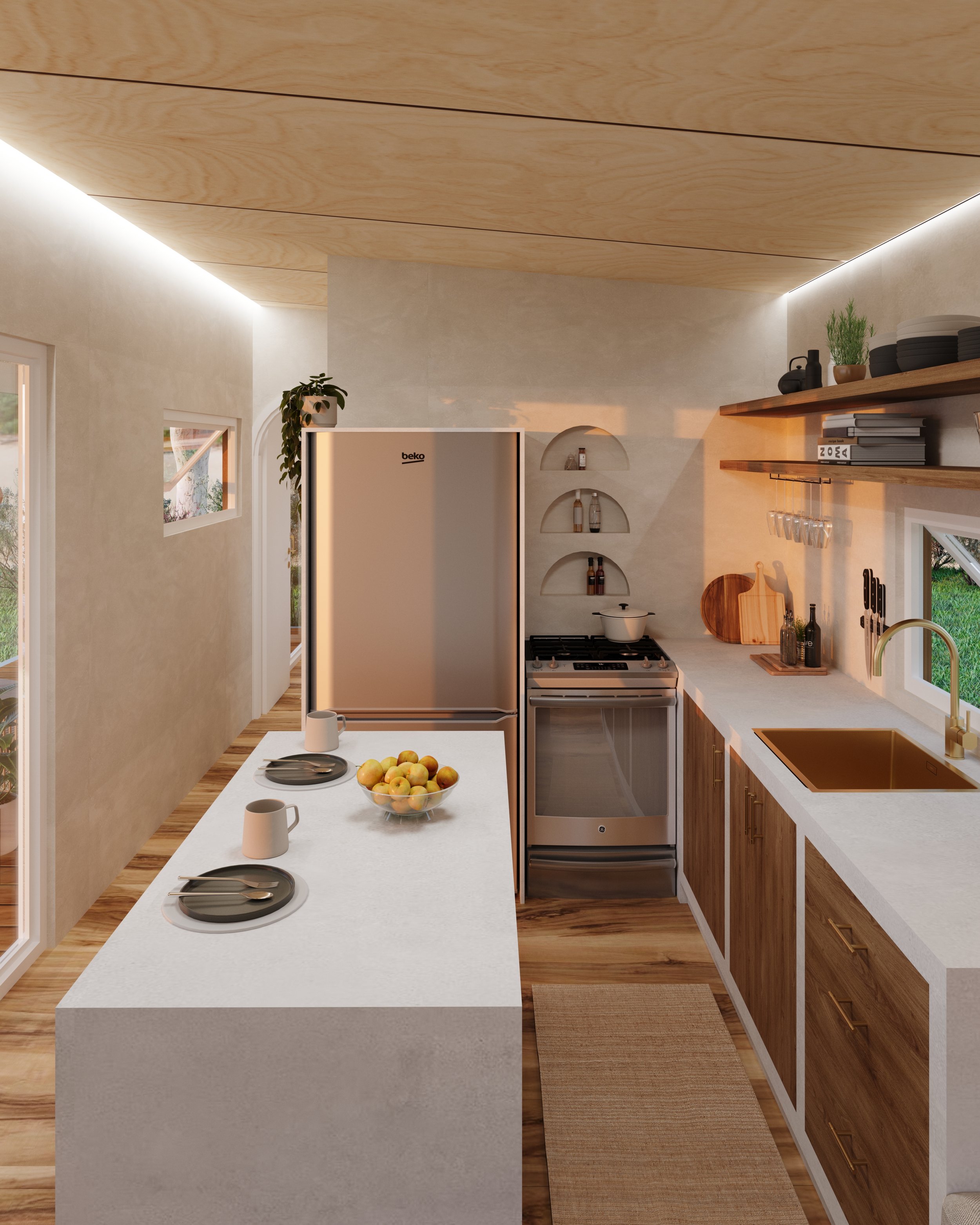 View to Kitchen from lounge