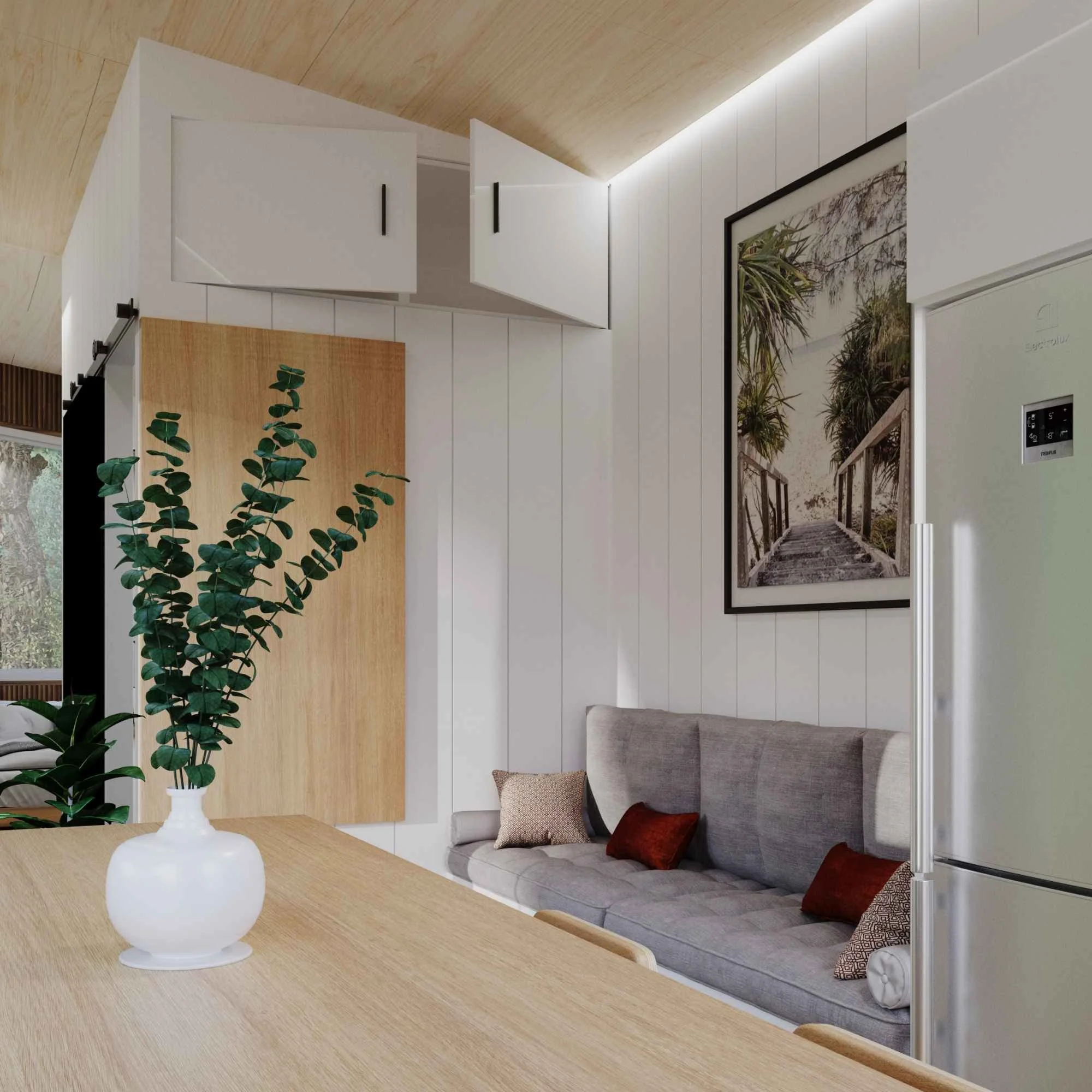 Acacia Tiny House Lounge Room View