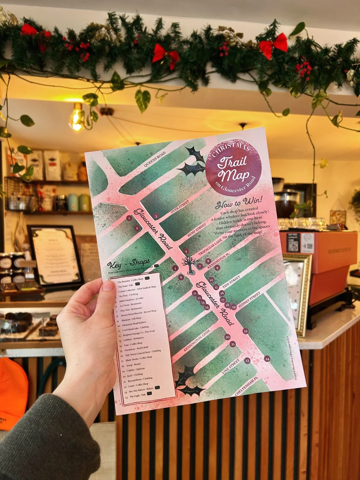 We&rsquo;re taking part in this year&rsquo;s Gloucester Road Christmas Trail ❄️ Pick up a map from our coffee shop and complete it before Wednesday 17th December for your chance to win a prize from some of the street&rsquo;s amazing local businesses!