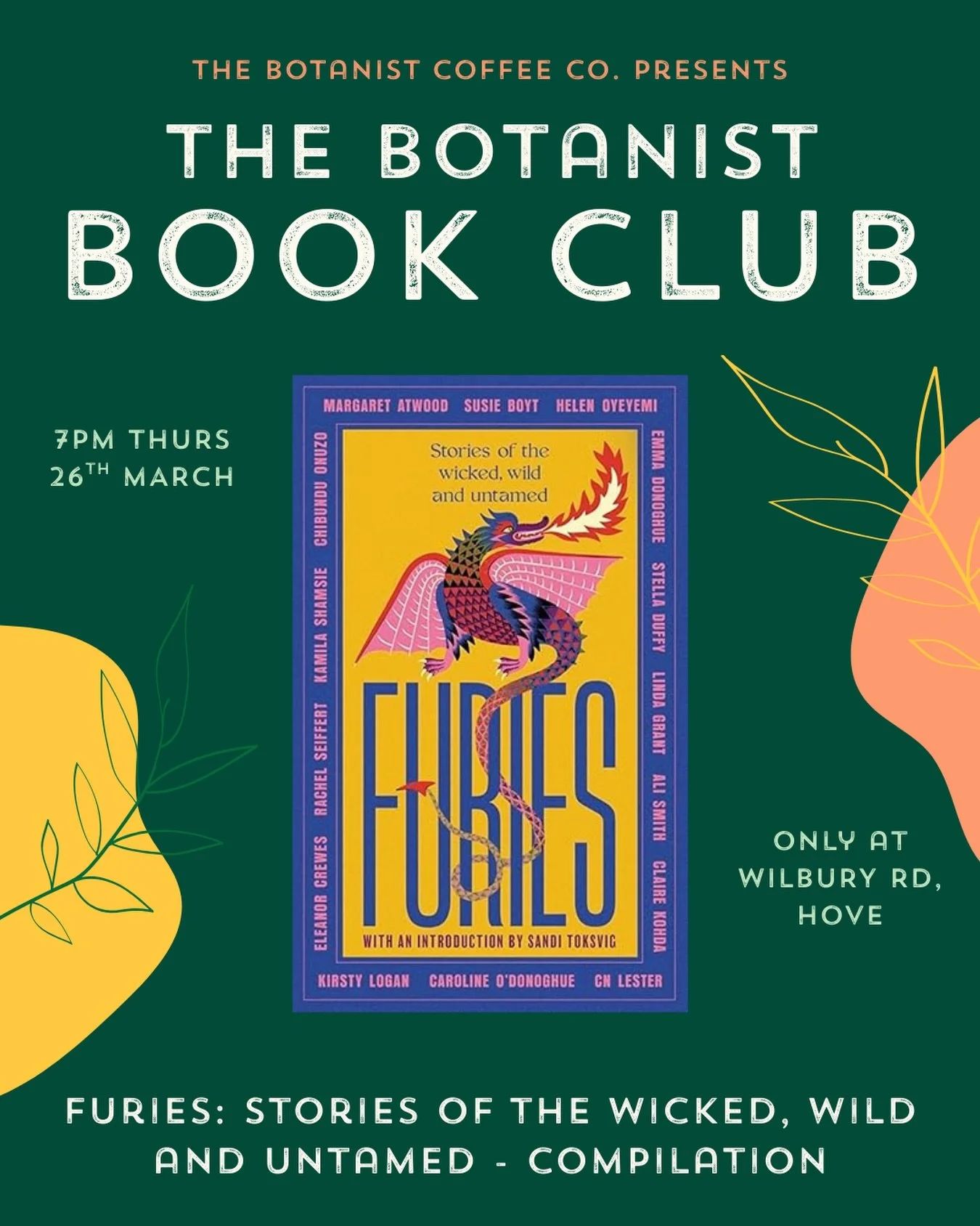 March&rsquo;s Book Club winner is Furies: Stories of the Wicked, Wild and Untamed - can&rsquo;t wait to meet up and discuss this one on the 26th 📚 

Newcomers welcome, all you have to do is read it!

&ldquo;RAGON. TYGRESS. SHE-DEVIL. HUSSY. SIREN. W
