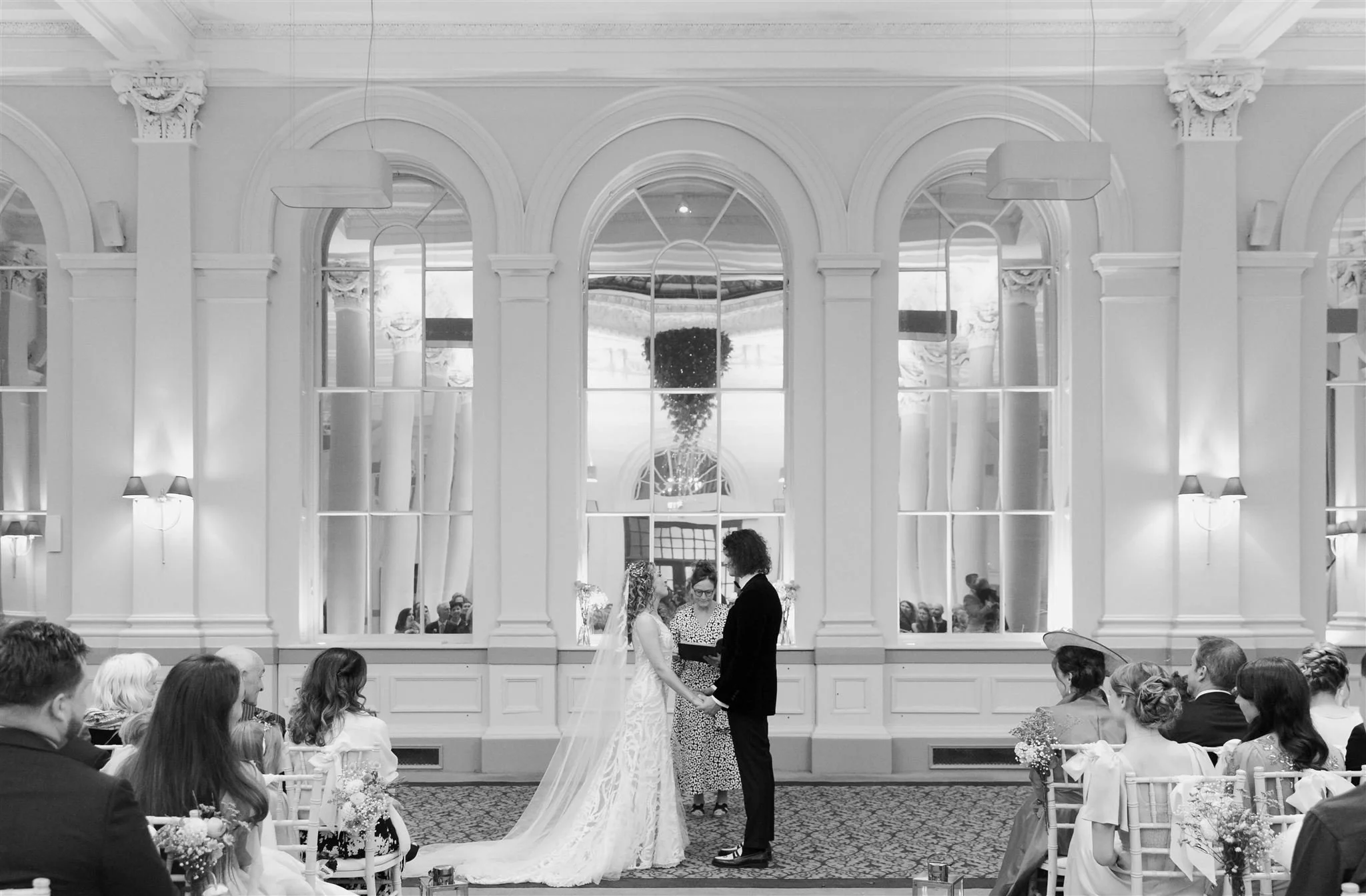 A wedding day at The InterContinental George Hotel in Edinburgh, Scotland.