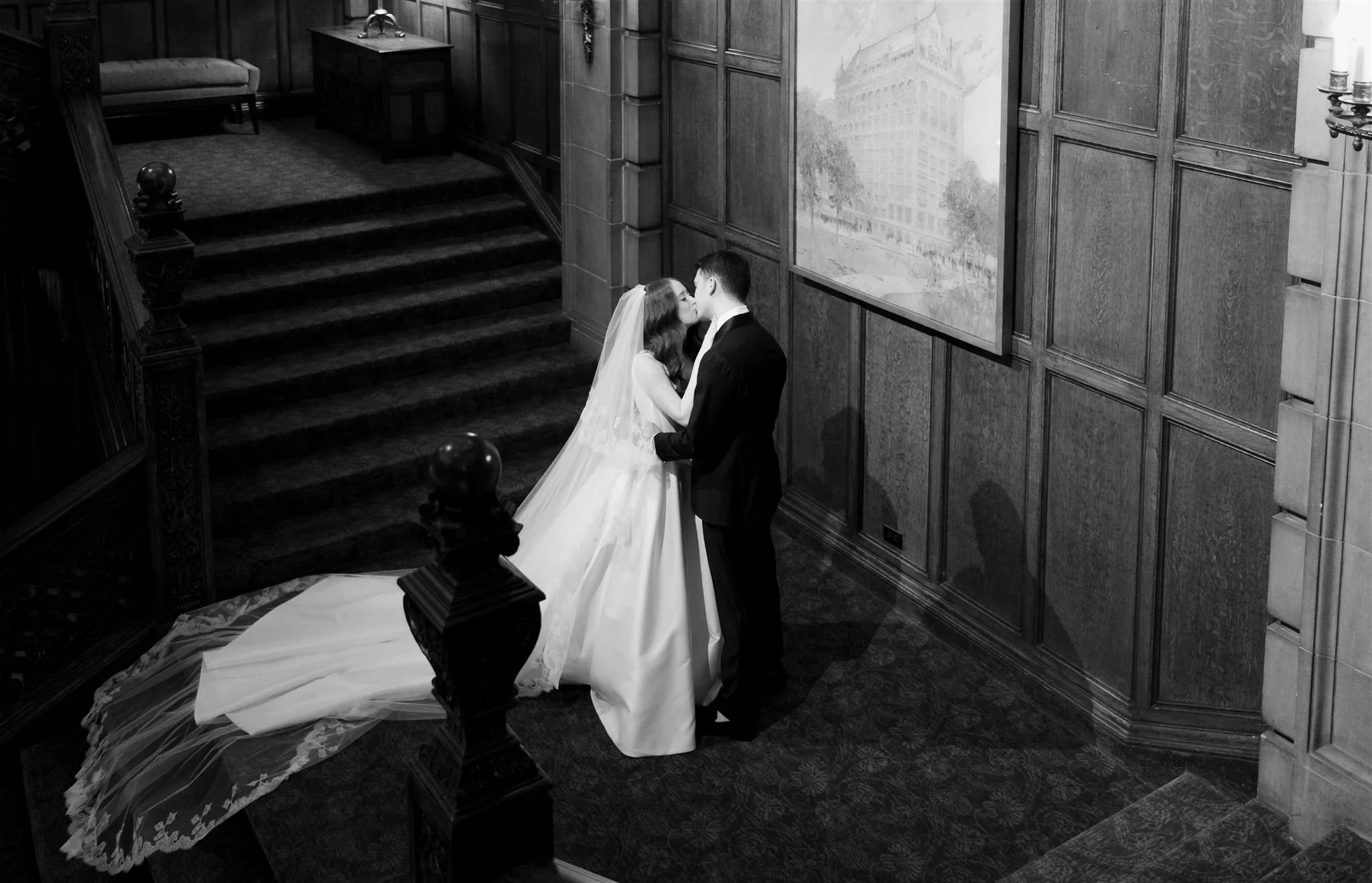 A wedding day at The University Club of Chicago.