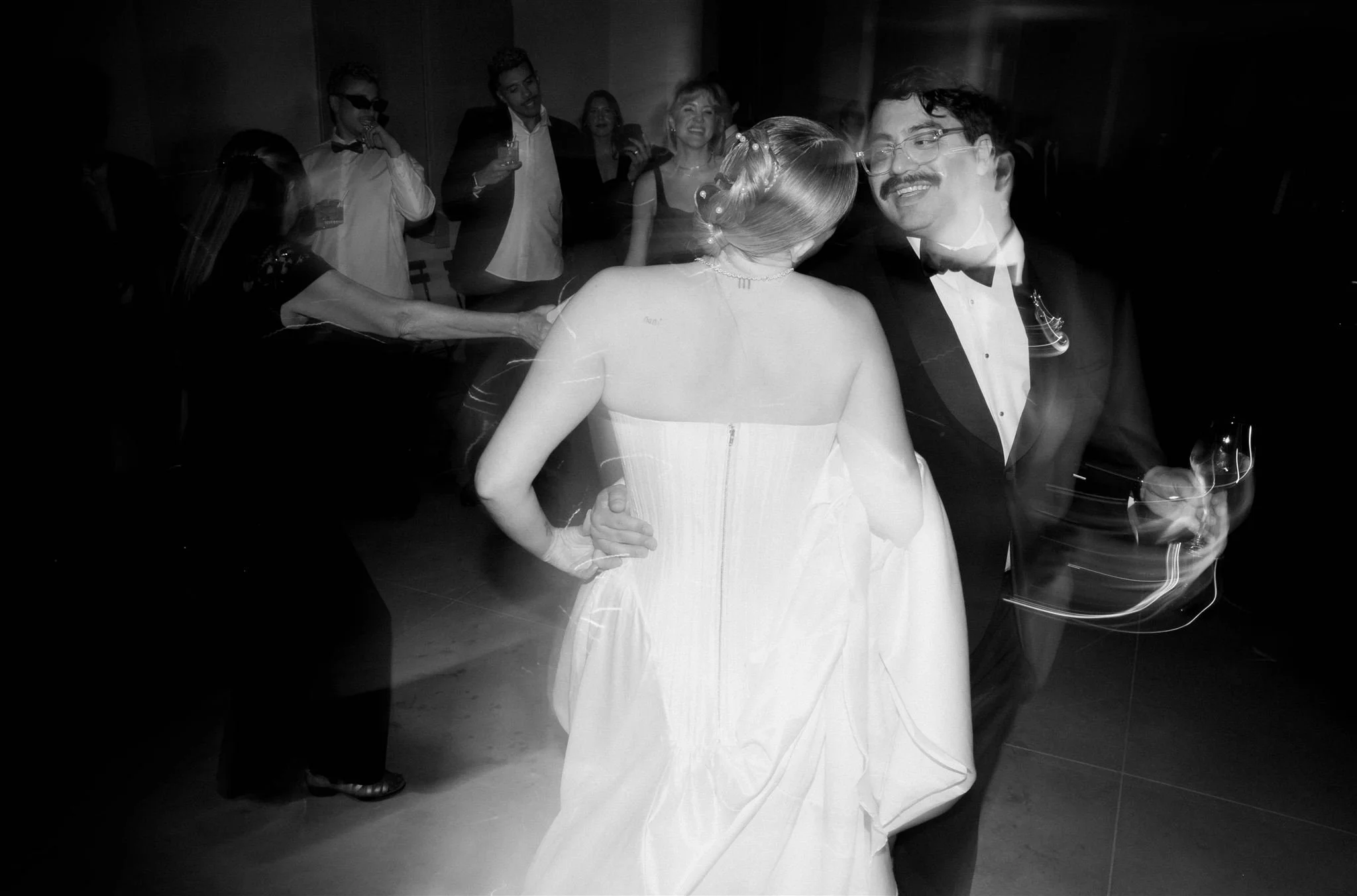 Wedding reception on a wedding day at Villa Medicea Di Lilliano in Tuscany, Italy.