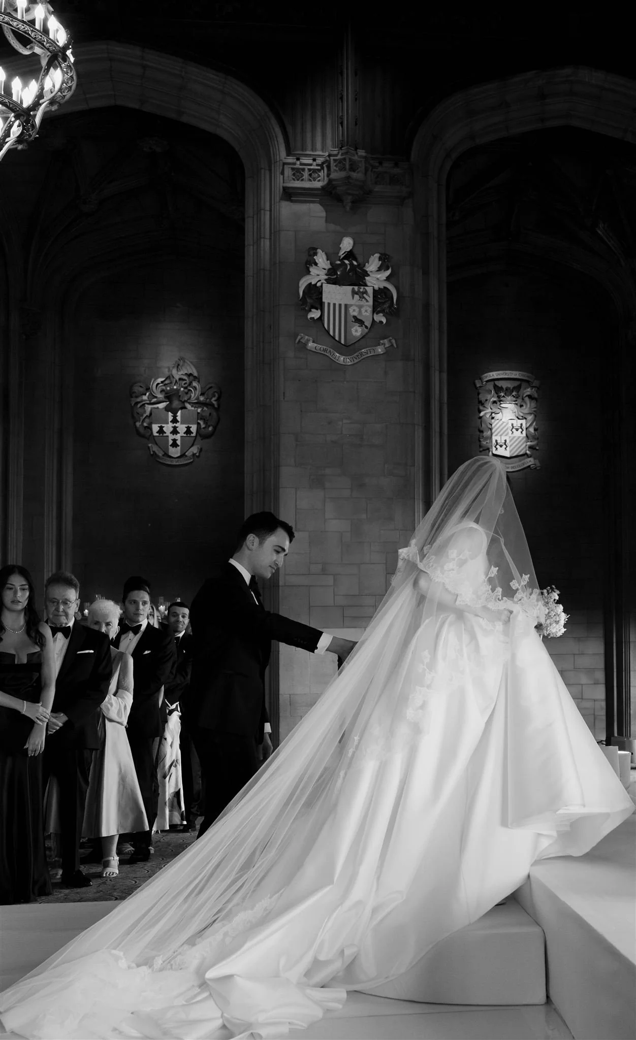 A wedding ceremony at The University Club of Chicago.