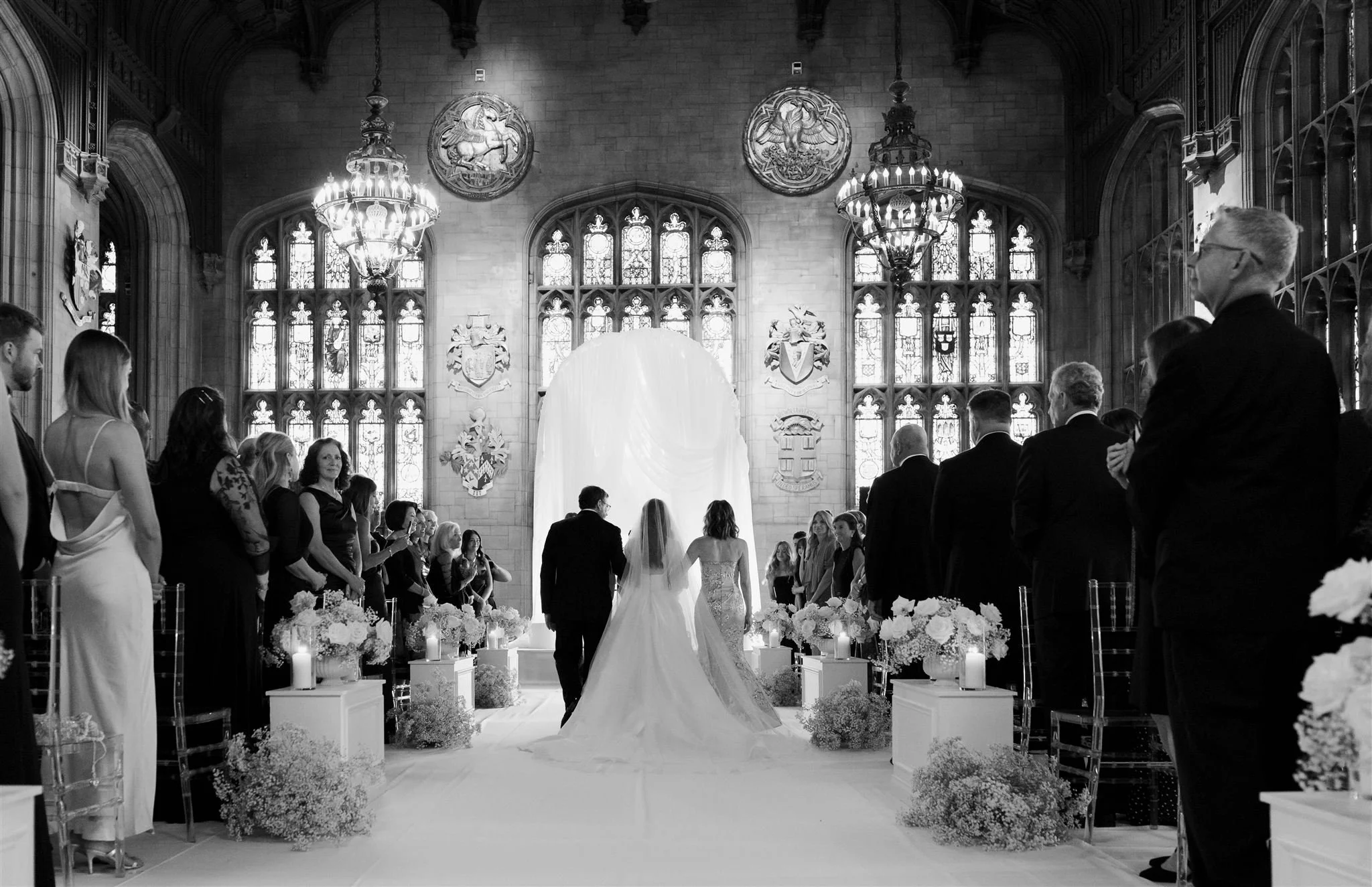 A wedding ceremony at The University Club of Chicago.