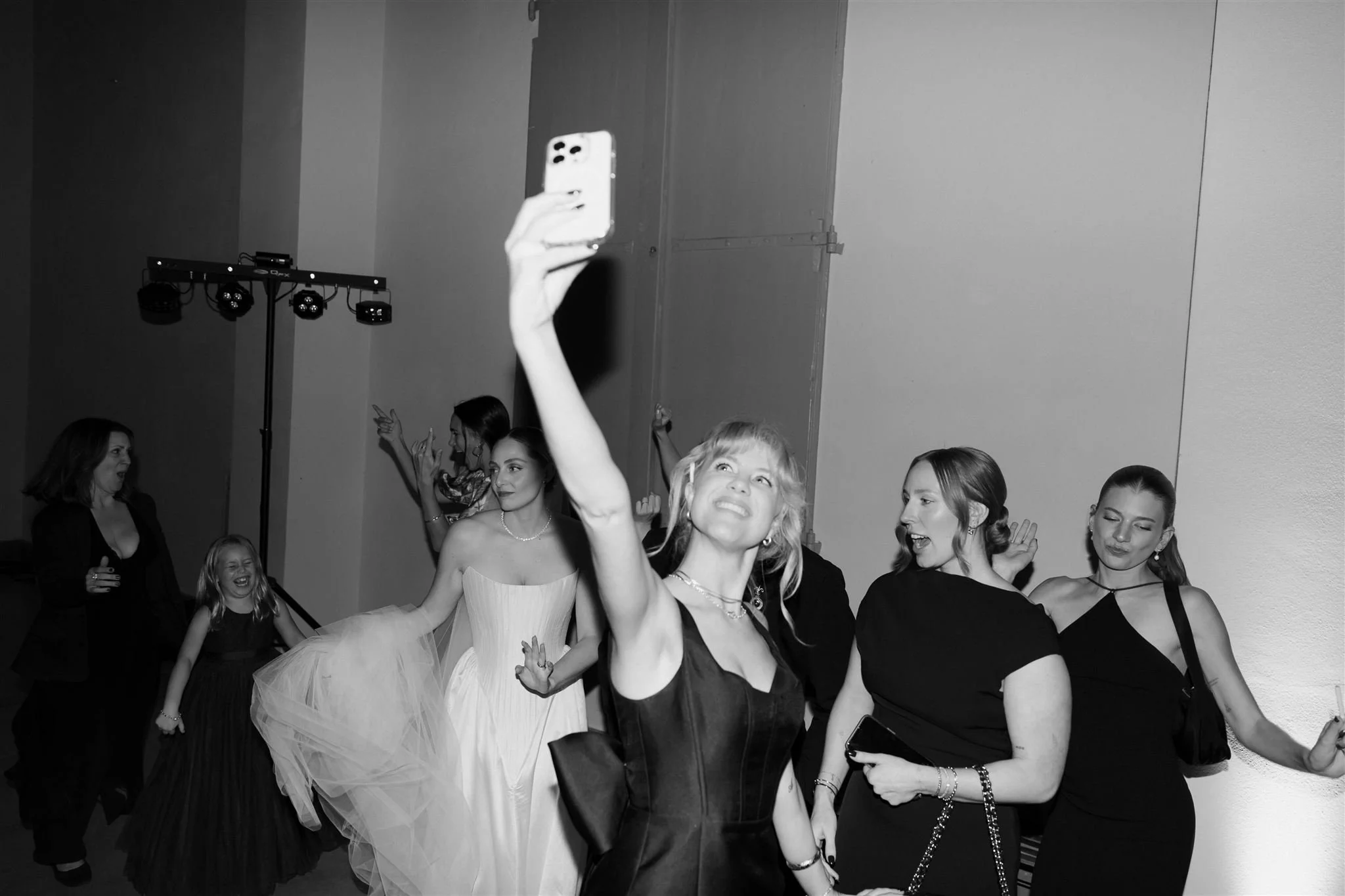 Wedding reception on a wedding day at Villa Medicea Di Lilliano in Tuscany, Italy.