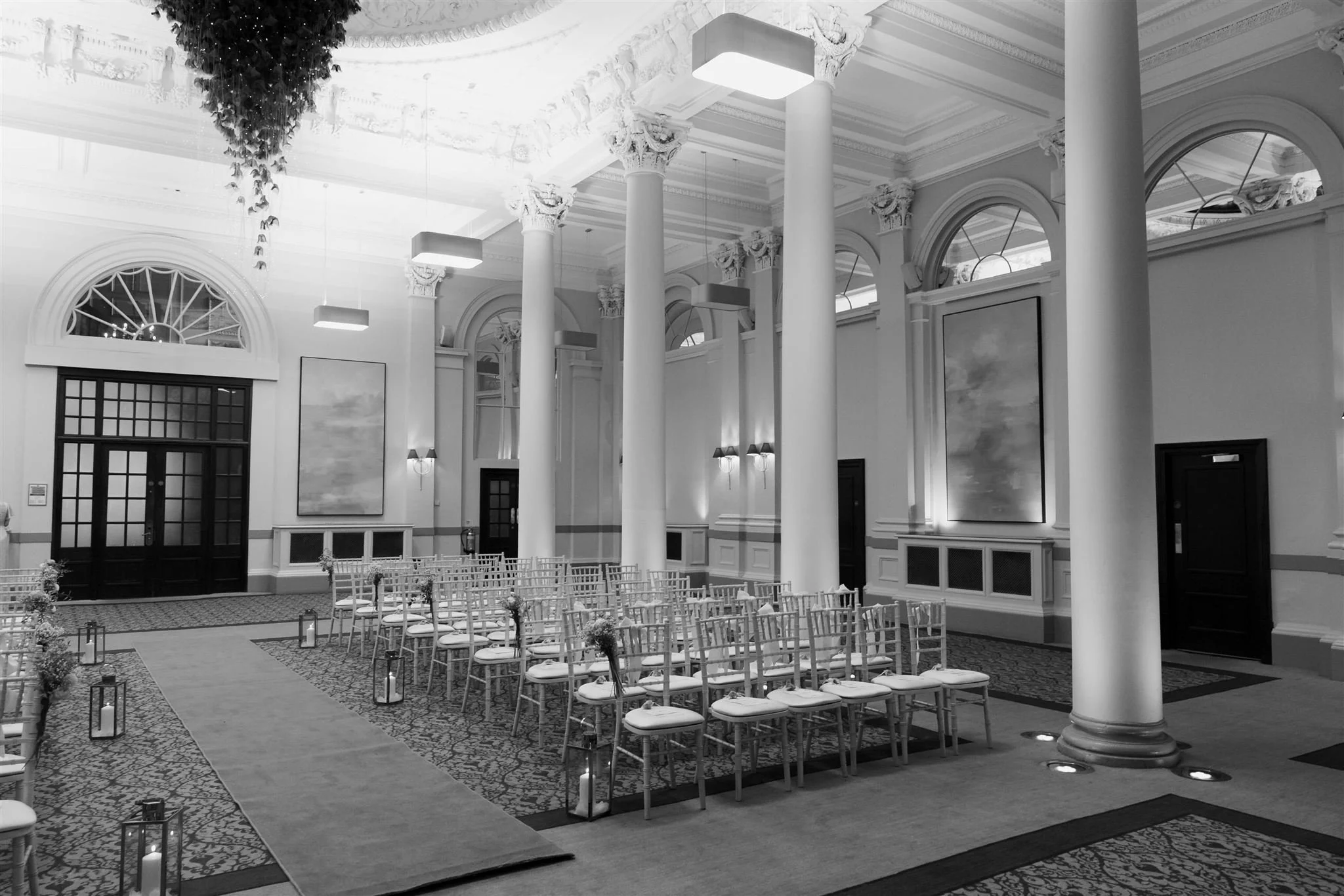 A wedding day at The InterContinental George Hotel in Edinburgh, Scotland.