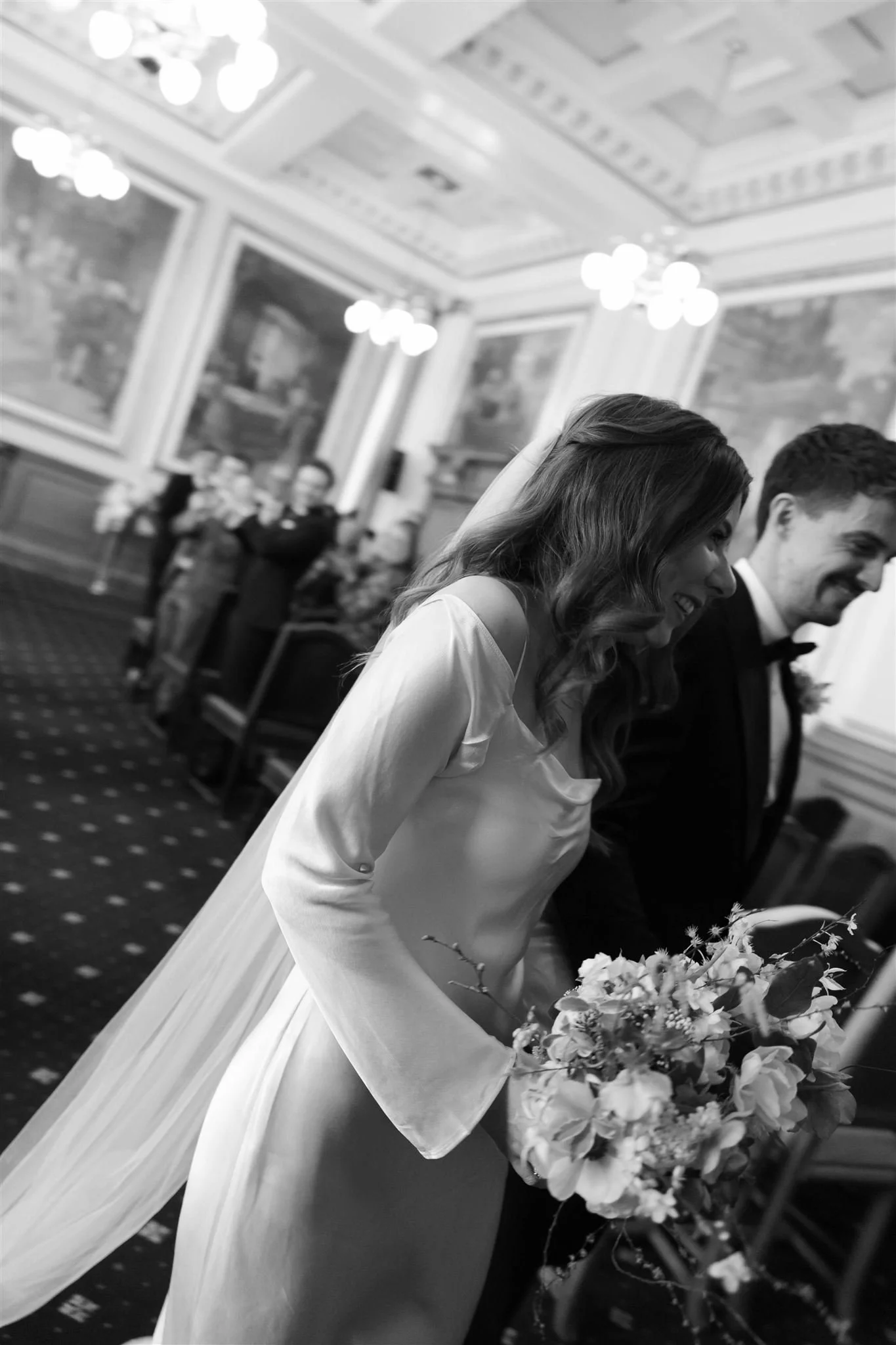 Edinburgh City Chambers wedding captured in a documentary style by an Edinburgh Wedding Photographer.