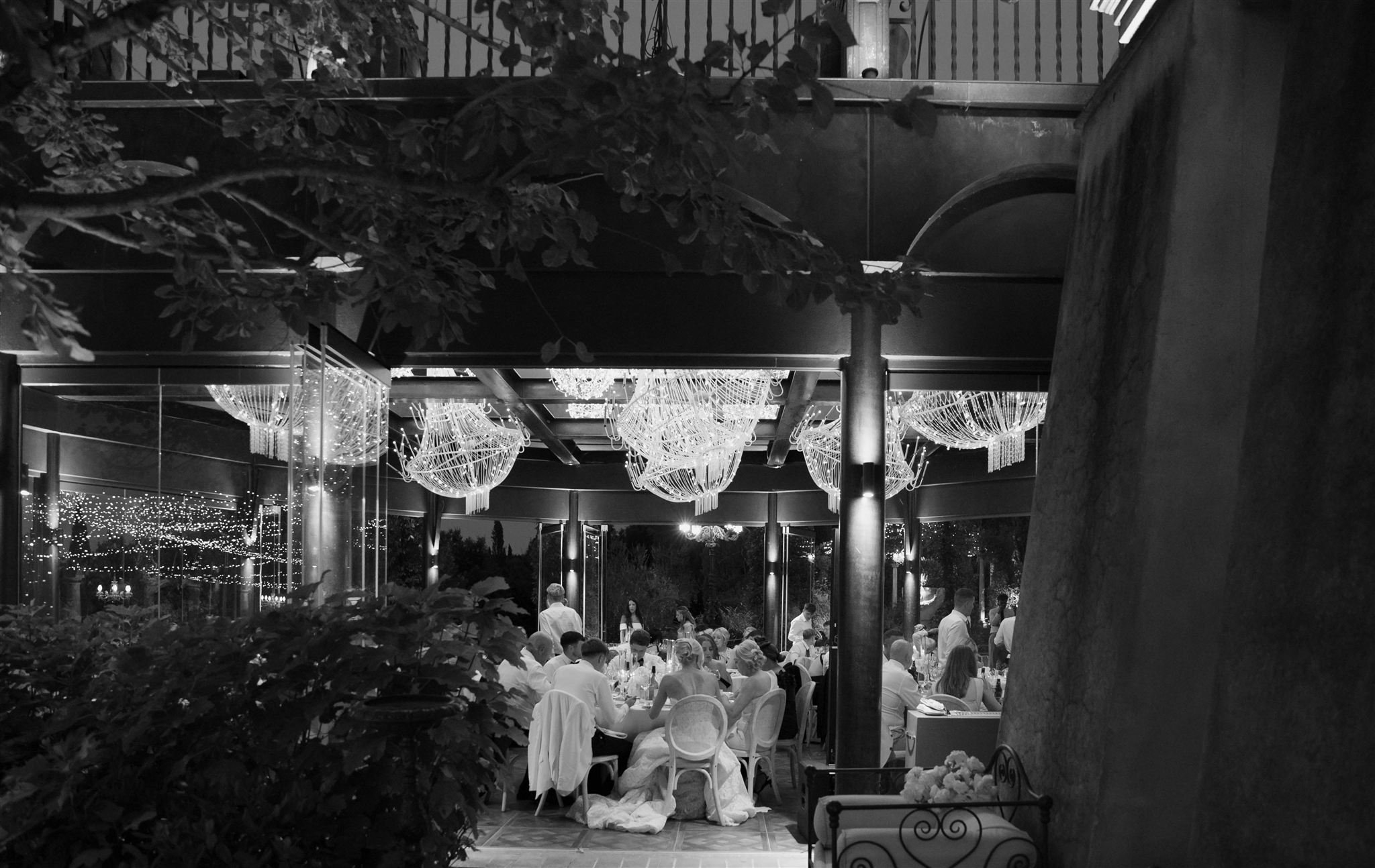 A wedding reception at Tenuta Corbinaia Villa in Tuscany, Italy.