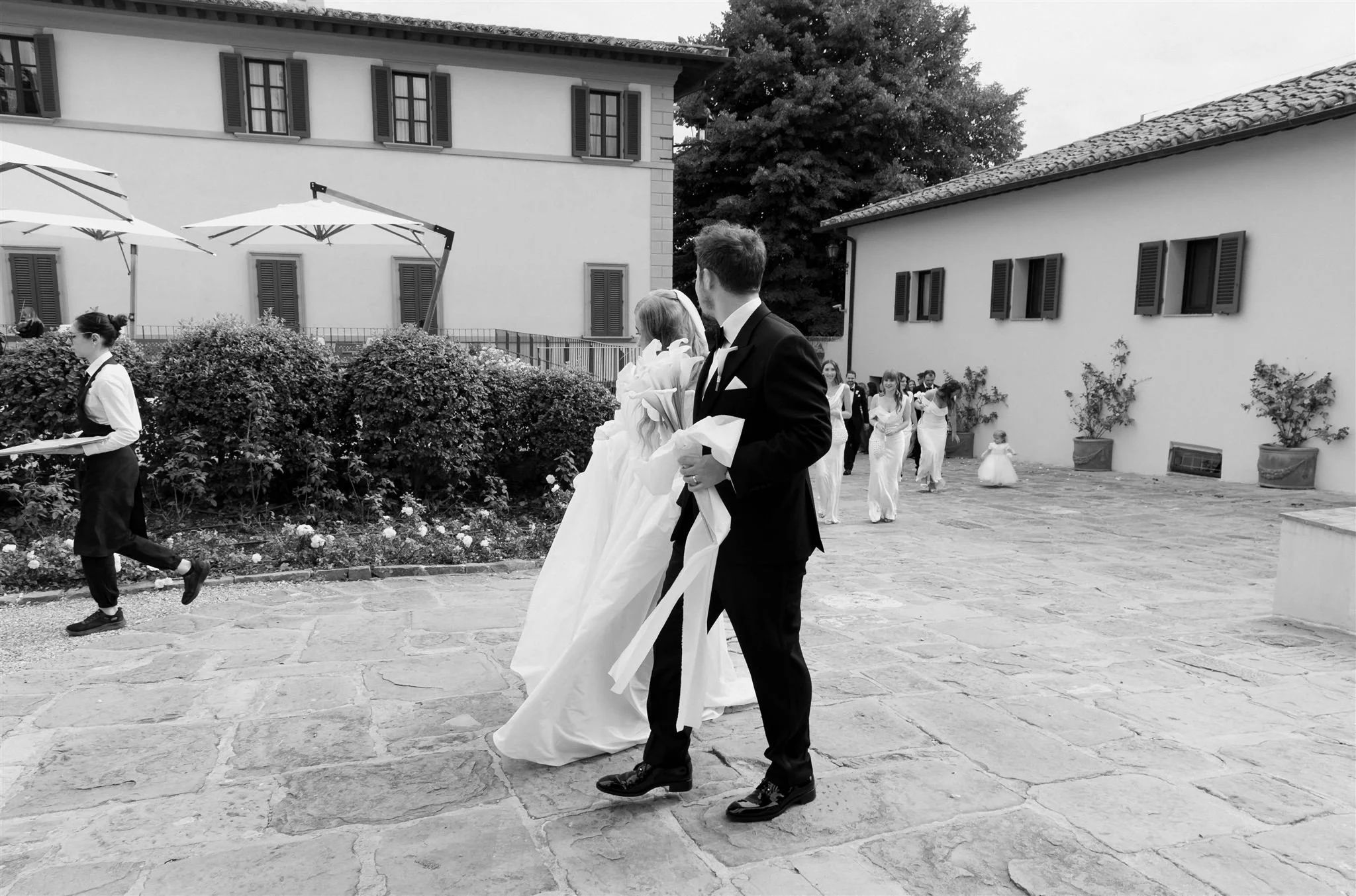 A wedding day at Dievole Wine Resort in the Chianti region of Tuscany, Italy.