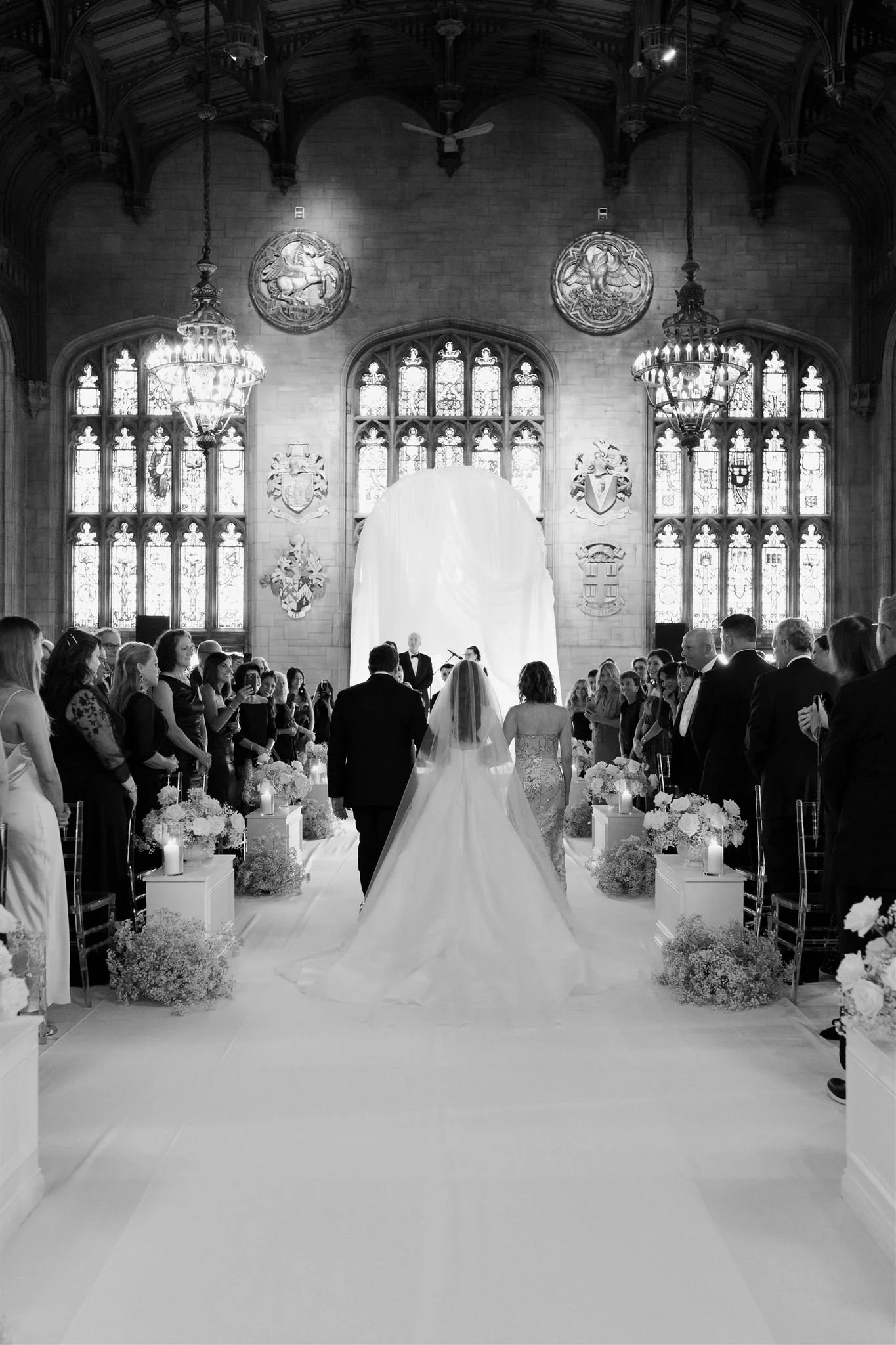 A wedding ceremony at The University Club of Chicago.