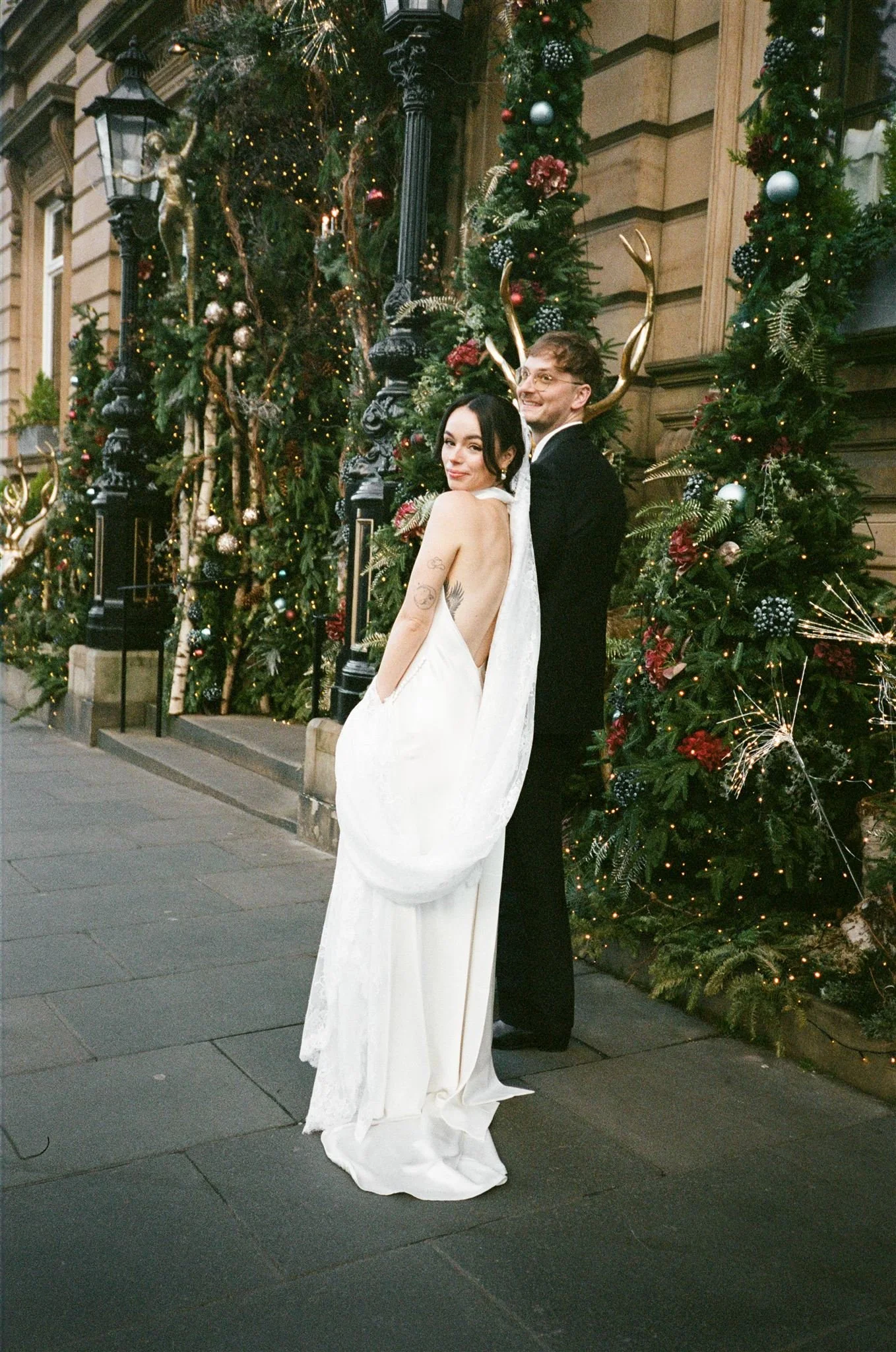 Gleneagles Townhouse Hotel Wedding photographed on 35mm film in Edinburgh, Scotland.