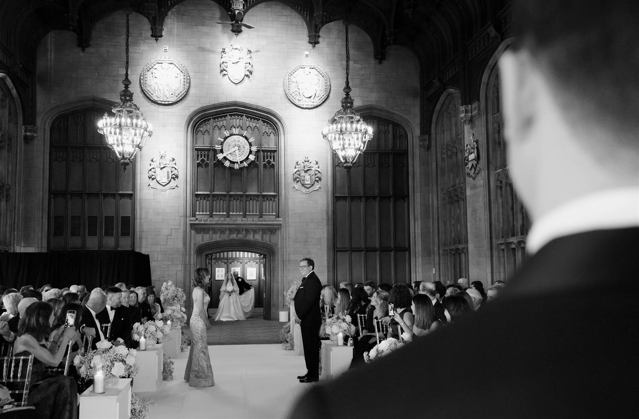 A wedding ceremony at The University Club of Chicago.