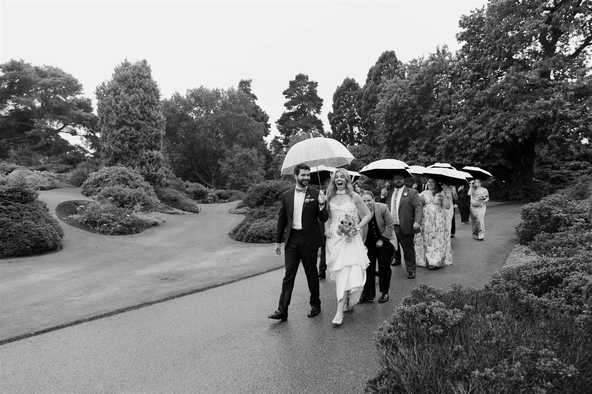 A wedding day at The Royal Botanic Garden Edinburgh in Edinburgh, Scotland.