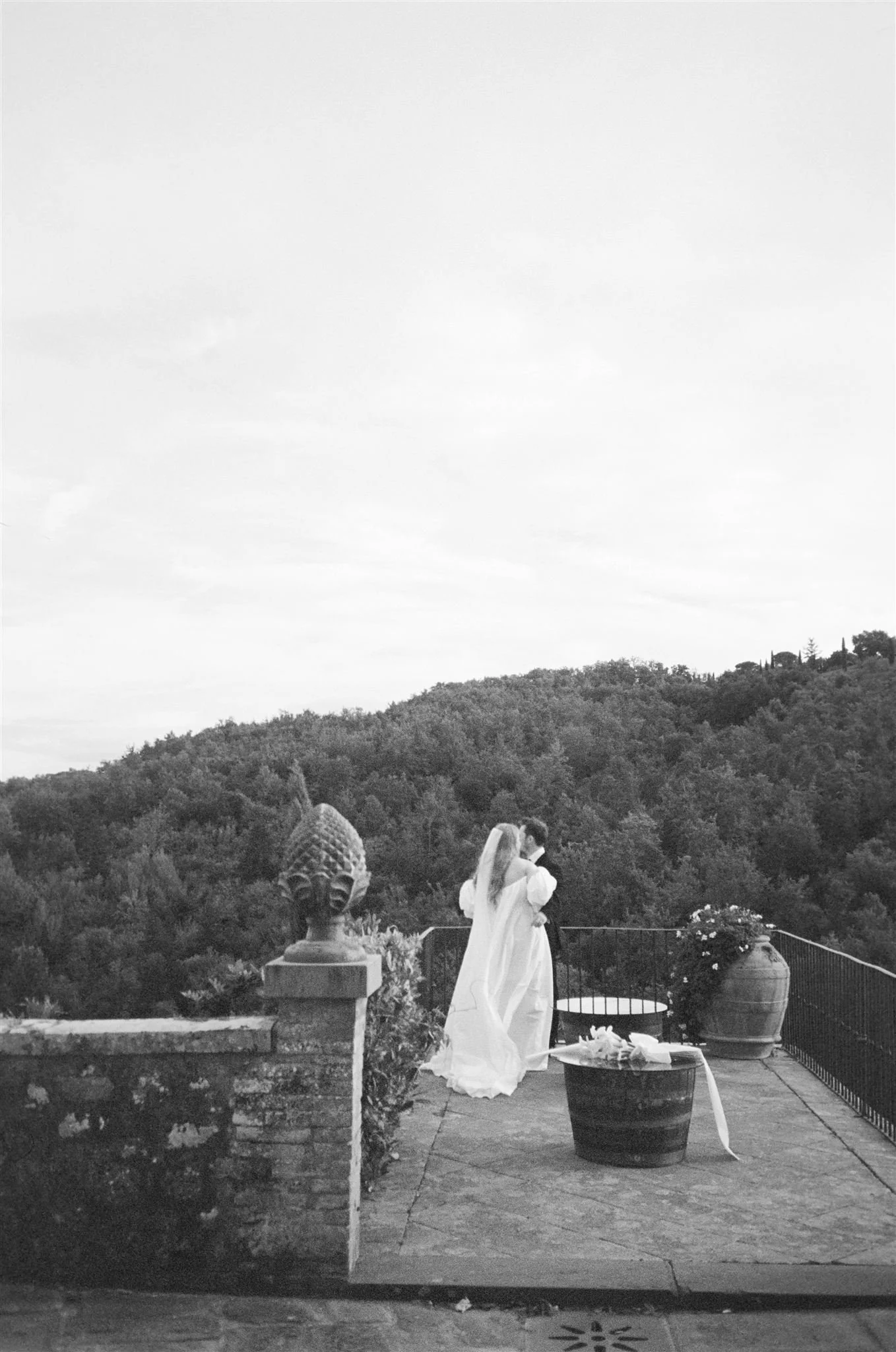 A wedding day at Dievole Wine Resort in the Chianti region of Tuscany, Italy.