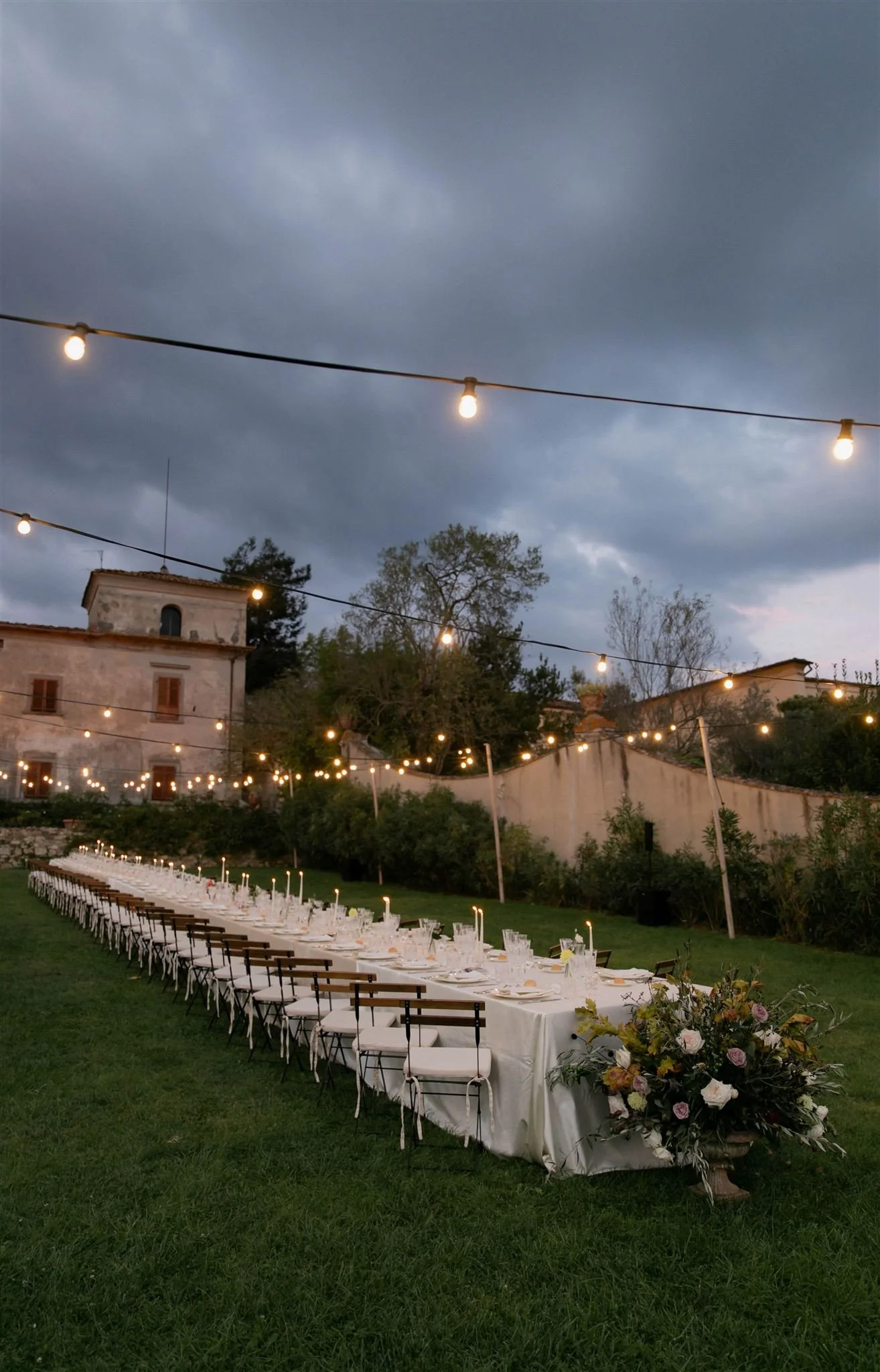 A wedding day at Villa Medicea Di Lilliano in Tuscany, Italy.