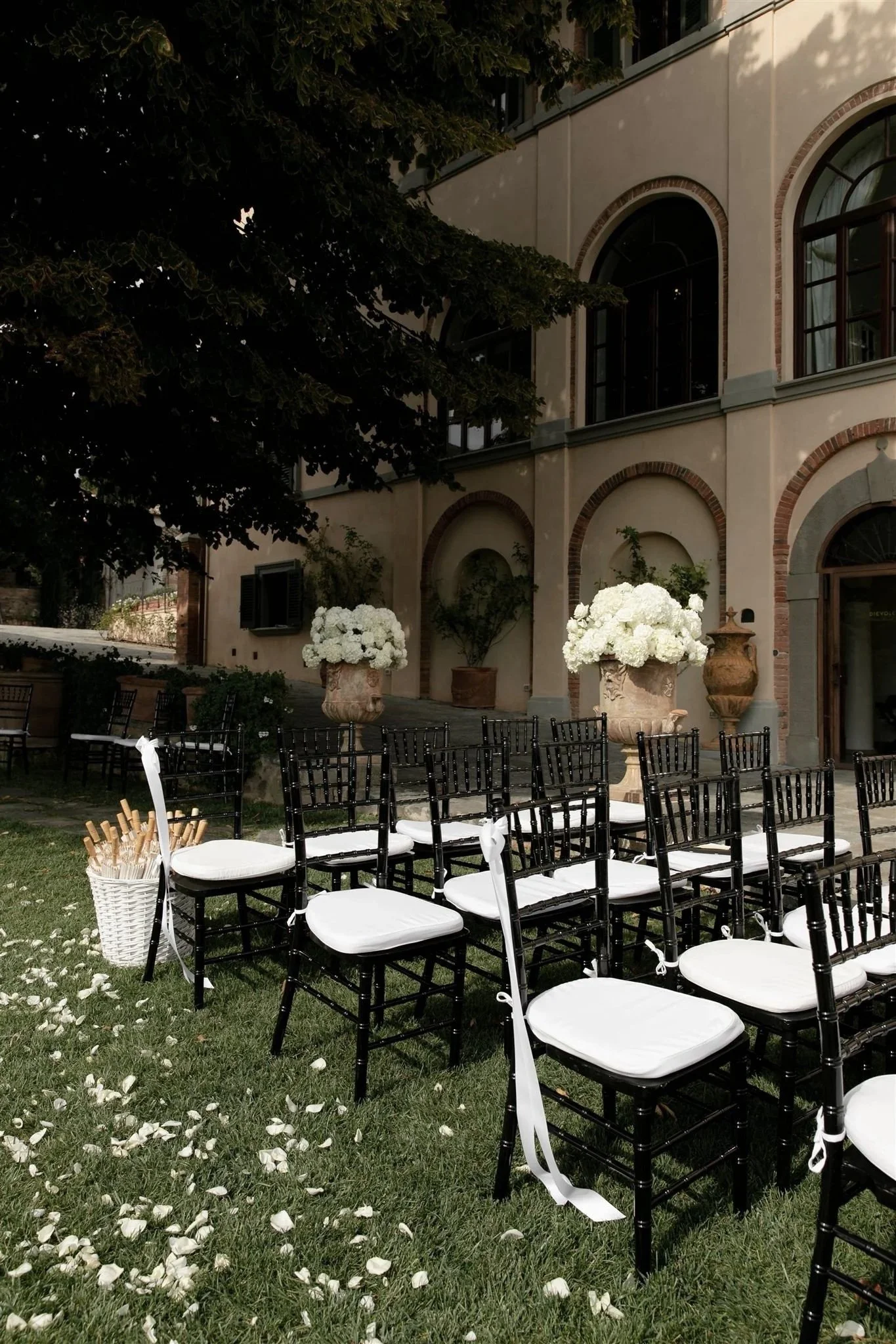 A wedding day at Dievole Wine Resort in the Chianti region of Tuscany, Italy.