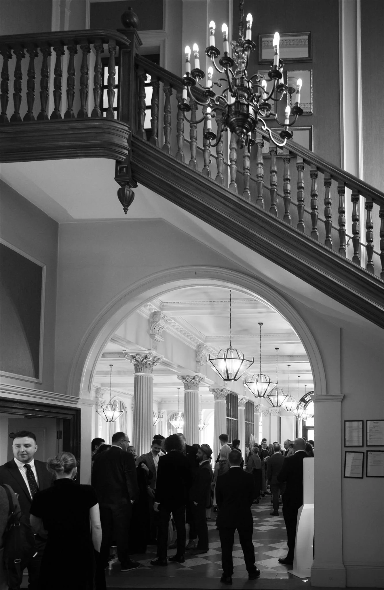 A wedding day at The InterContinental George Hotel in Edinburgh, Scotland.