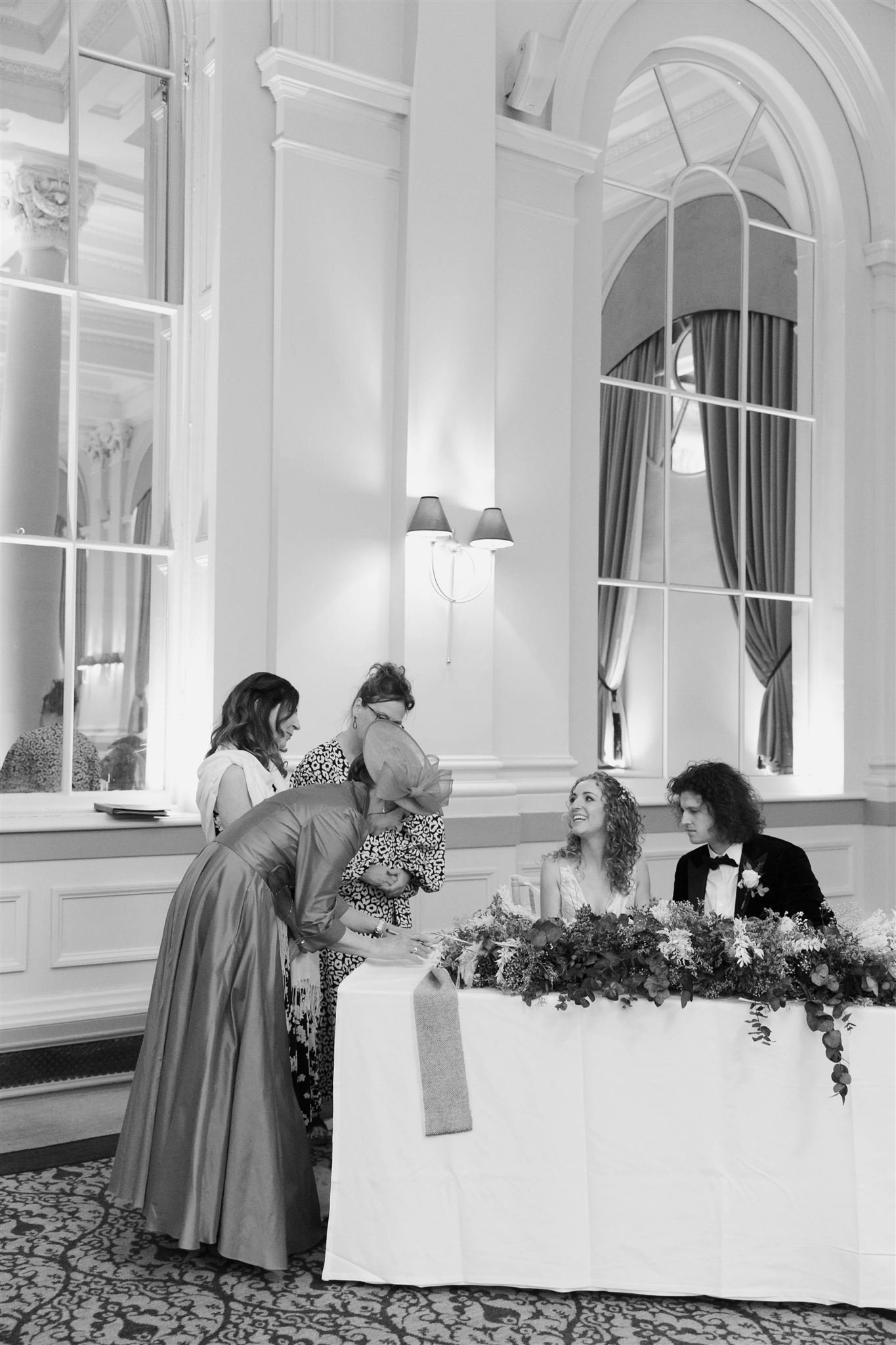 A wedding day at The InterContinental George Hotel in Edinburgh, Scotland.