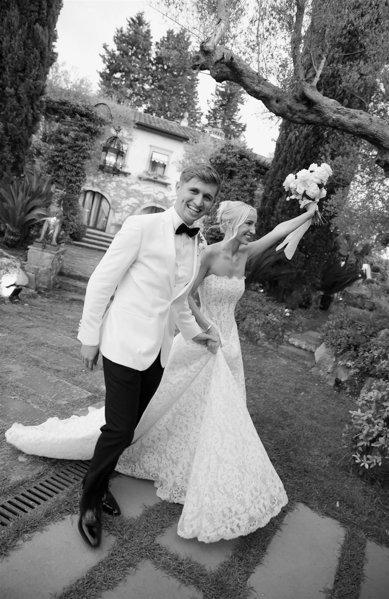 A wedding reception at Tenuta Corbinaia Villa in Tuscany, Italy.