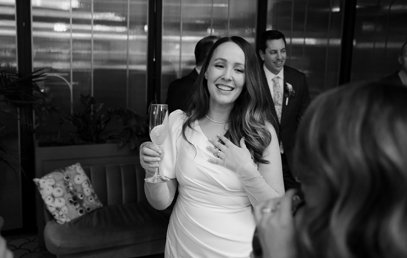 A wedding day at Venteux Chicago inside the Pendry Hotel.