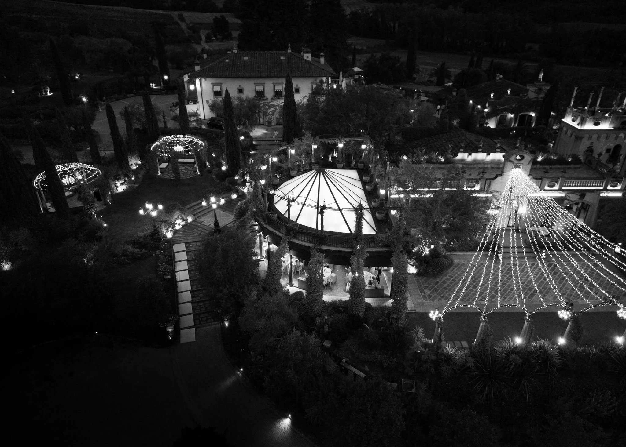 A wedding reception at Tenuta Corbinaia Villa in Tuscany, Italy.