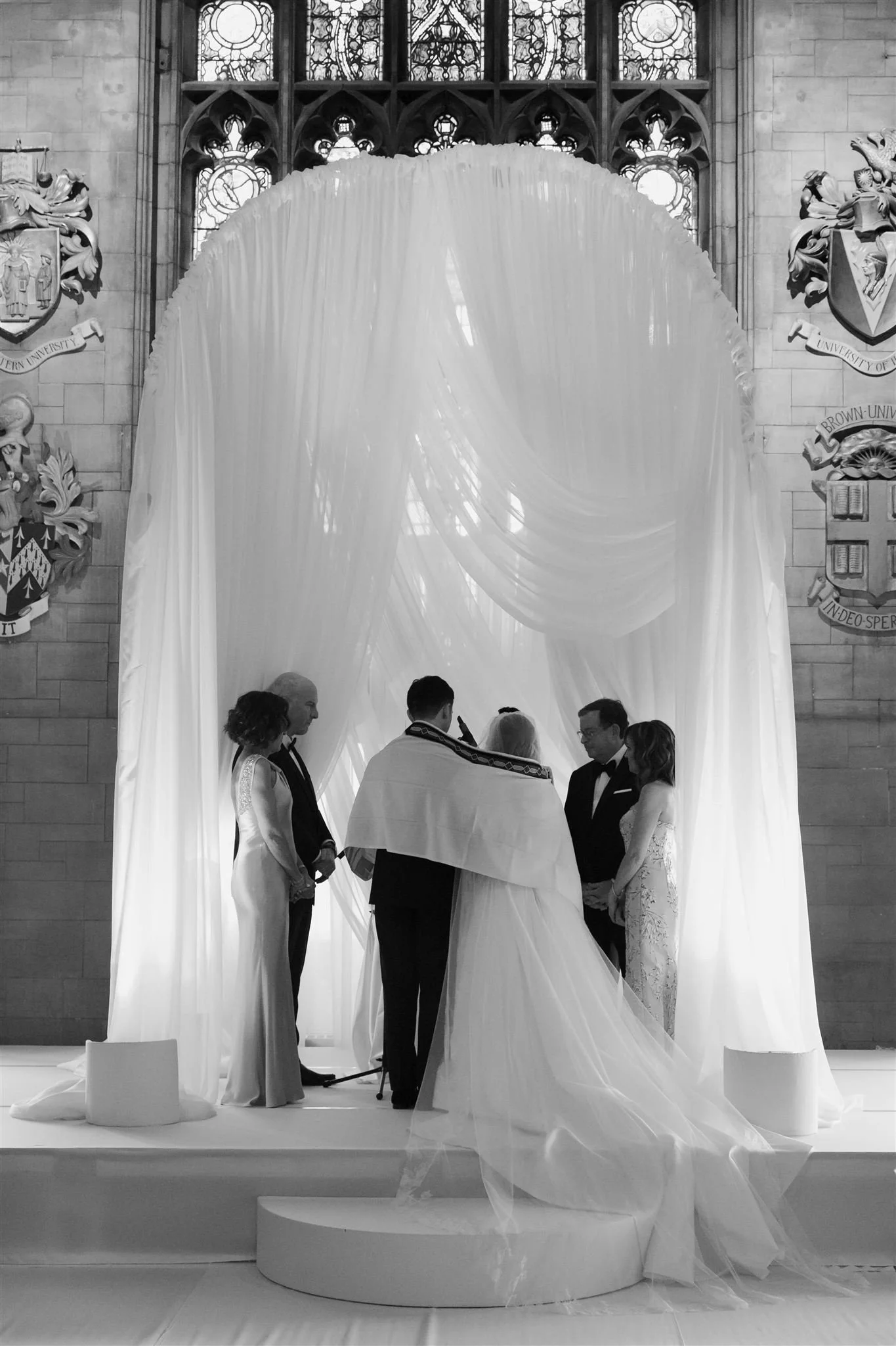 A wedding ceremony at The University Club of Chicago.