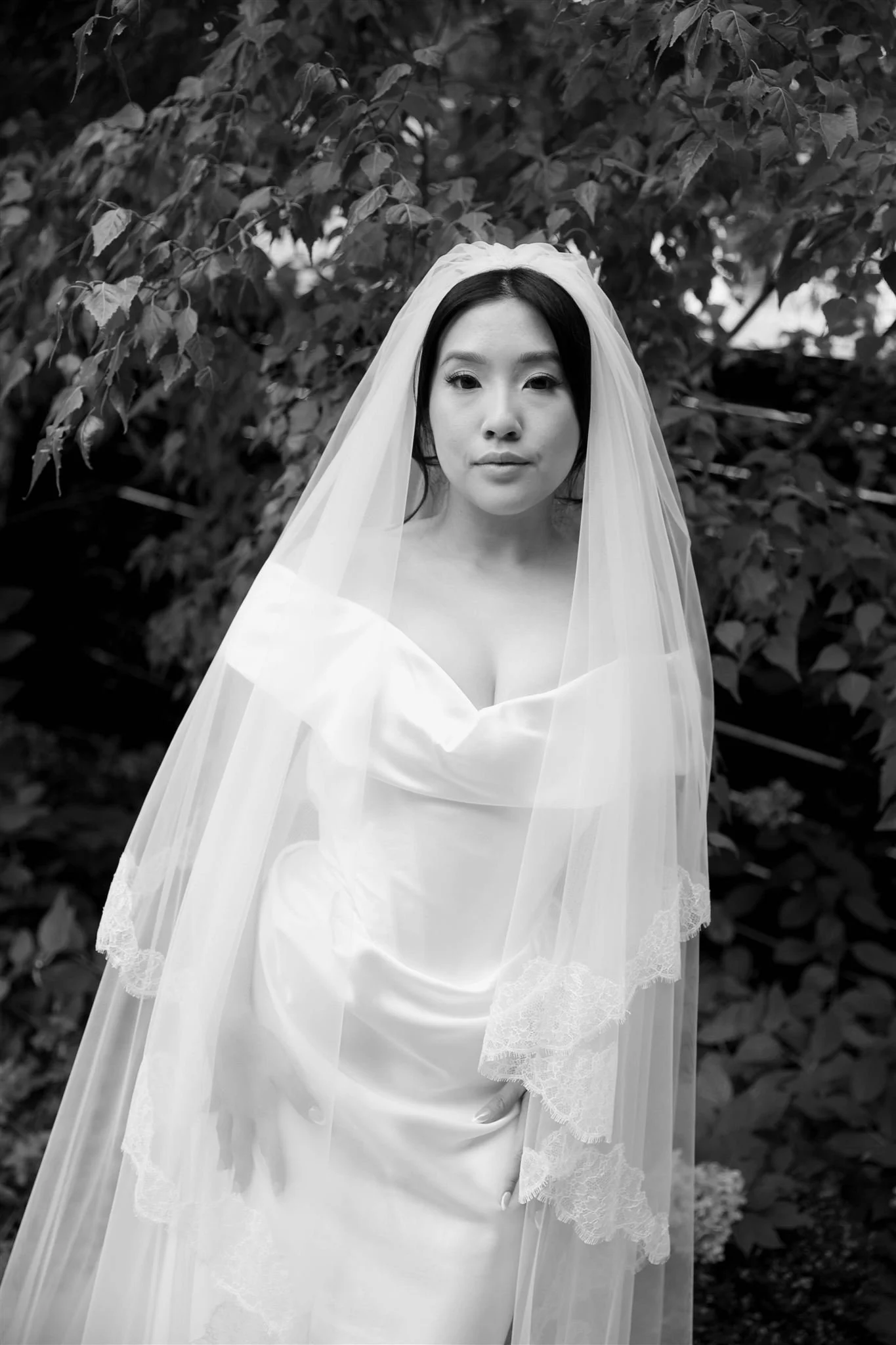 A bride portrait on her wedding day in Chicago.