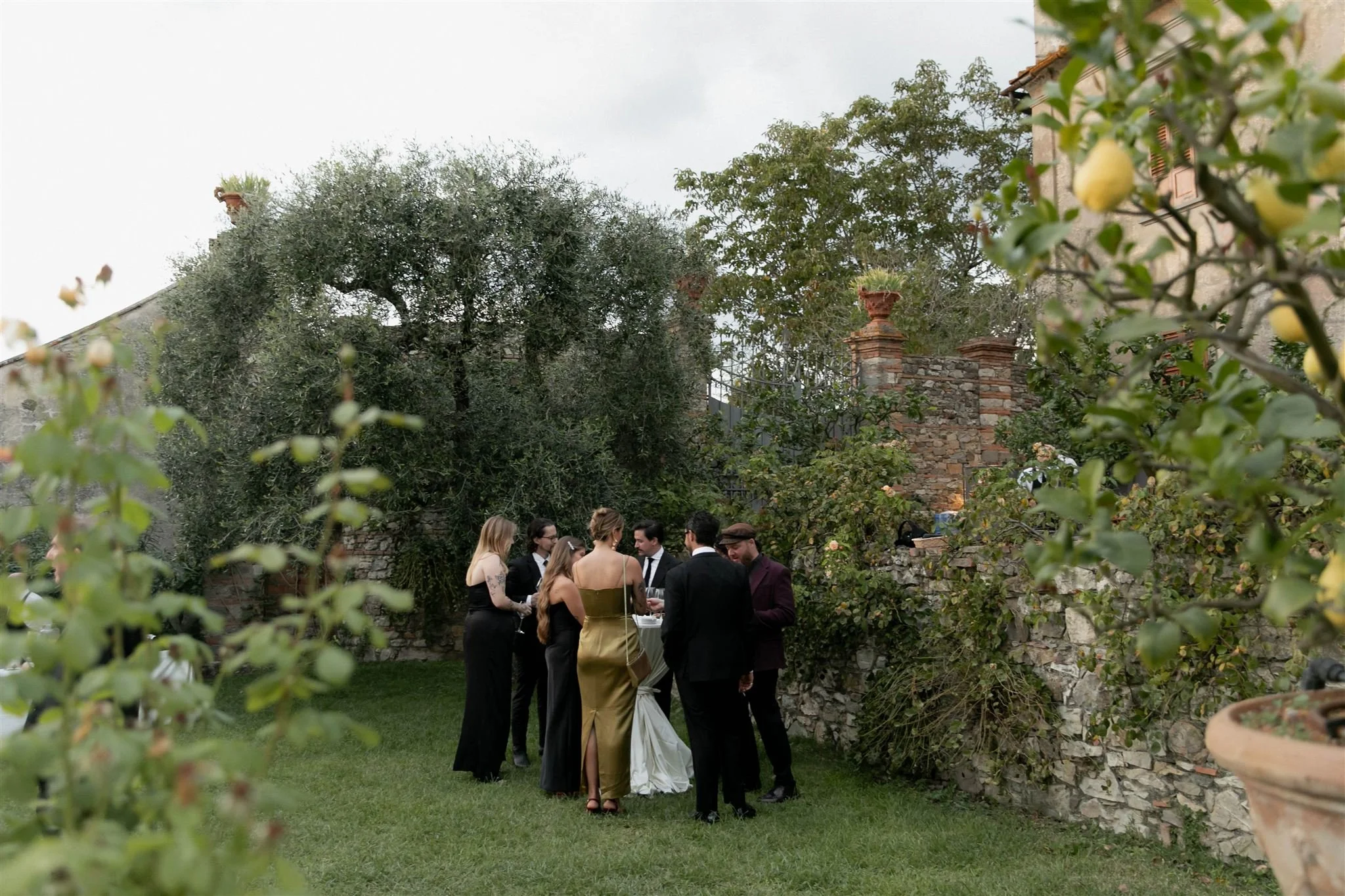 A wedding day at Villa Medicea Di Lilliano in Tuscany, Italy.