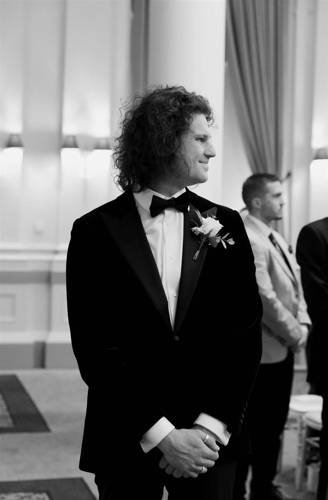 A wedding day at The InterContinental George Hotel in Edinburgh, Scotland.