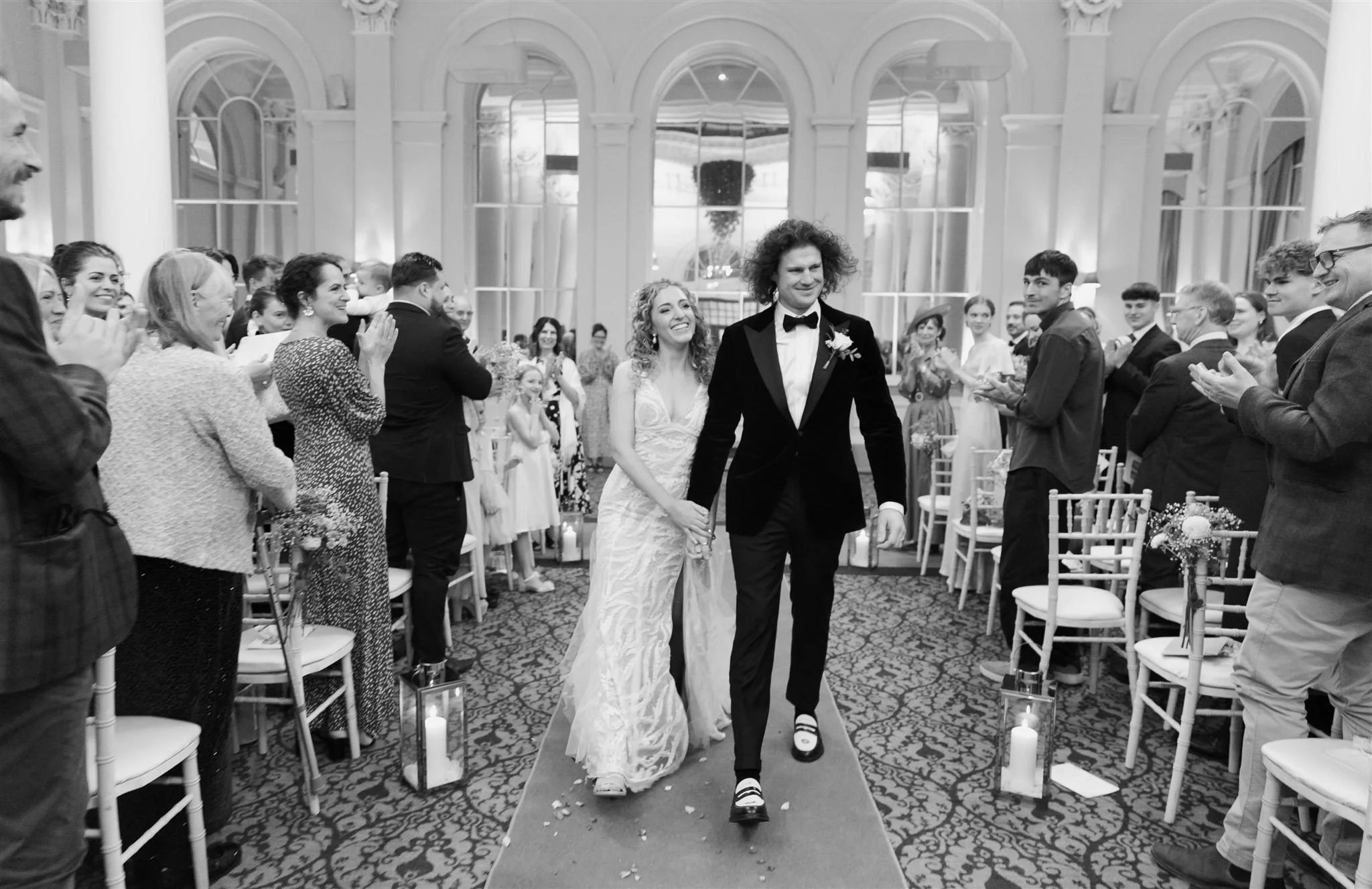 A wedding day at The InterContinental George Hotel in Edinburgh, Scotland.