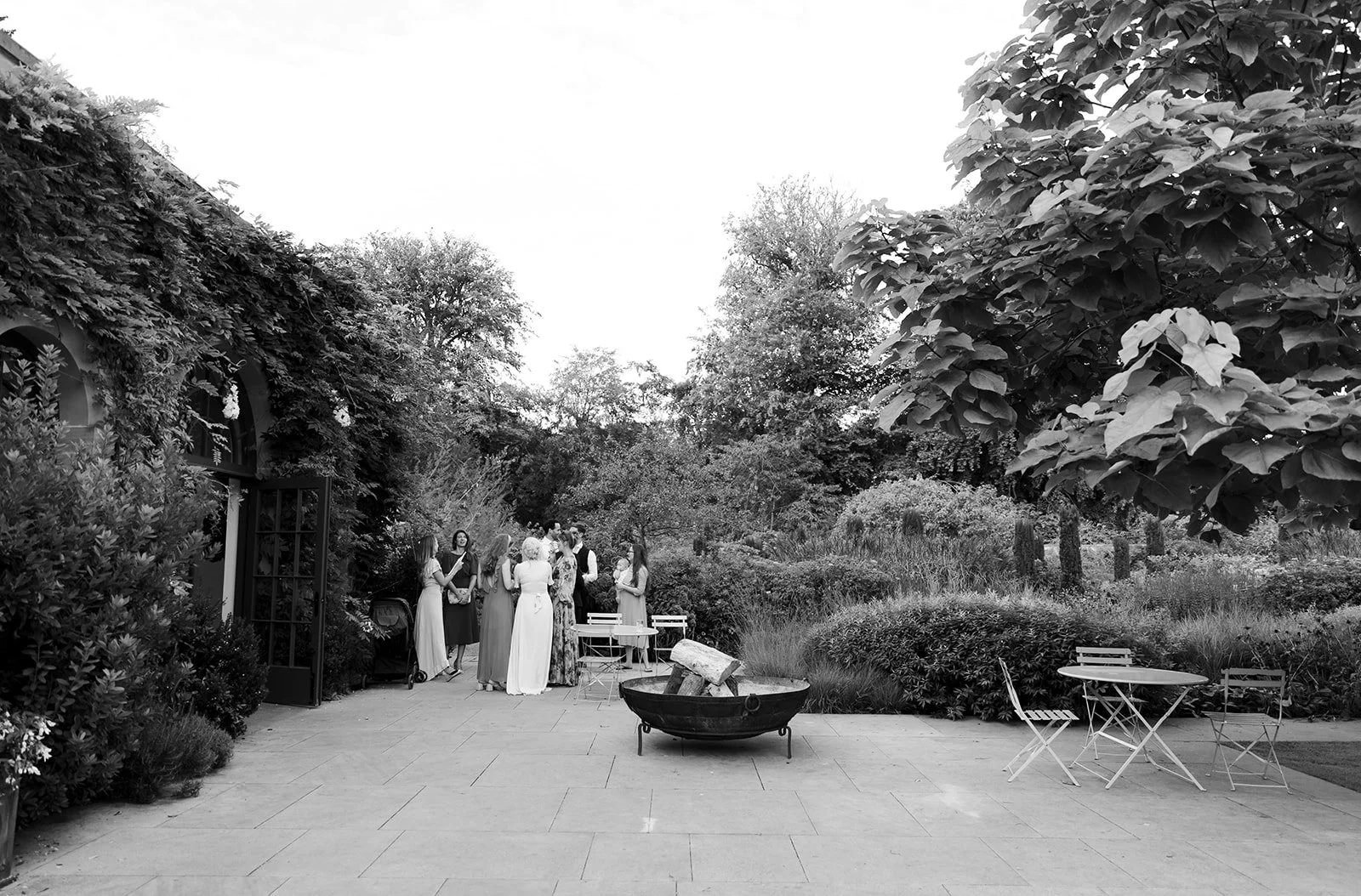 Middleton Lodge Estate wedding reception in the walled garden in North Yorkshire.