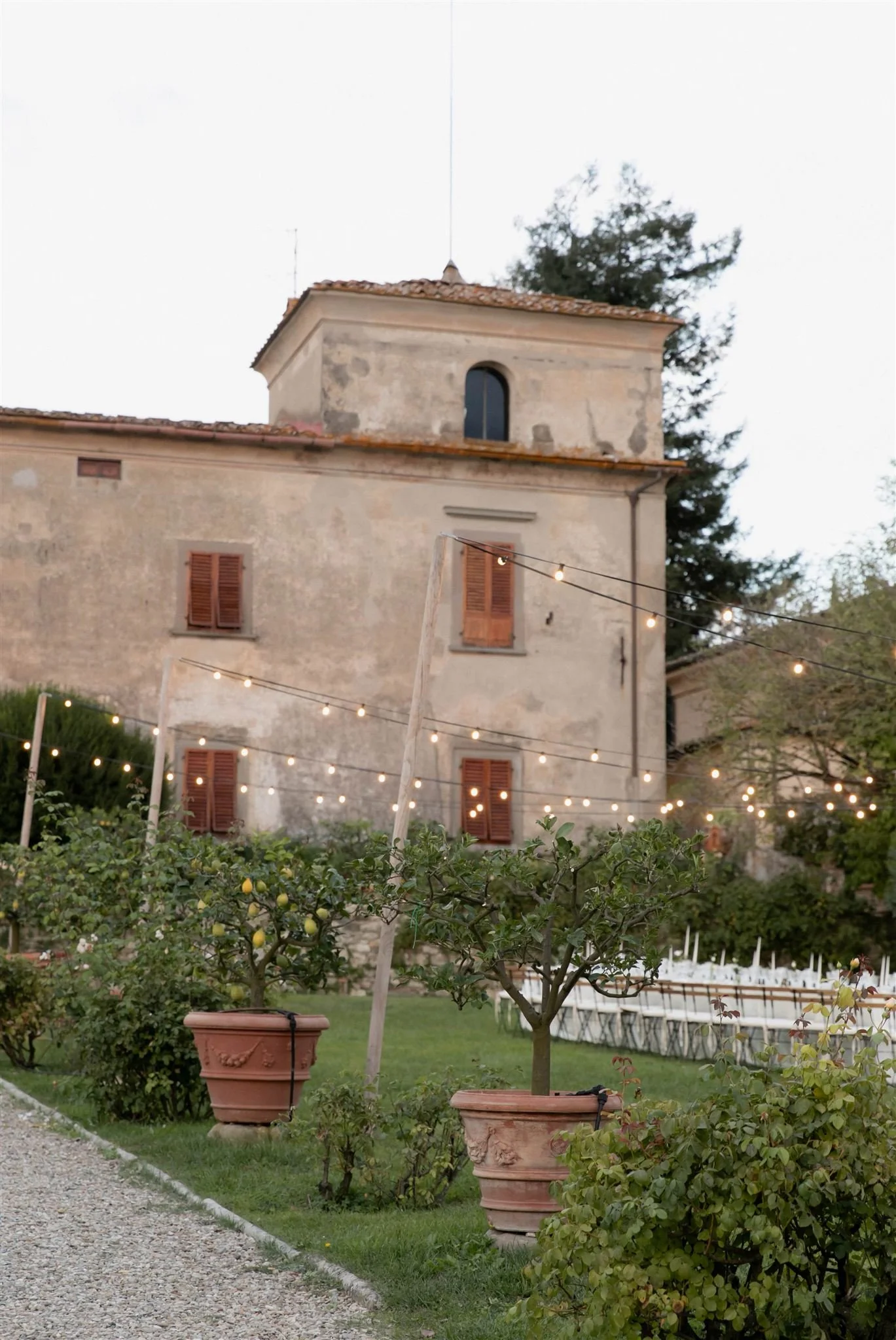 A wedding day at Villa Medicea Di Lilliano in Tuscany, Italy.