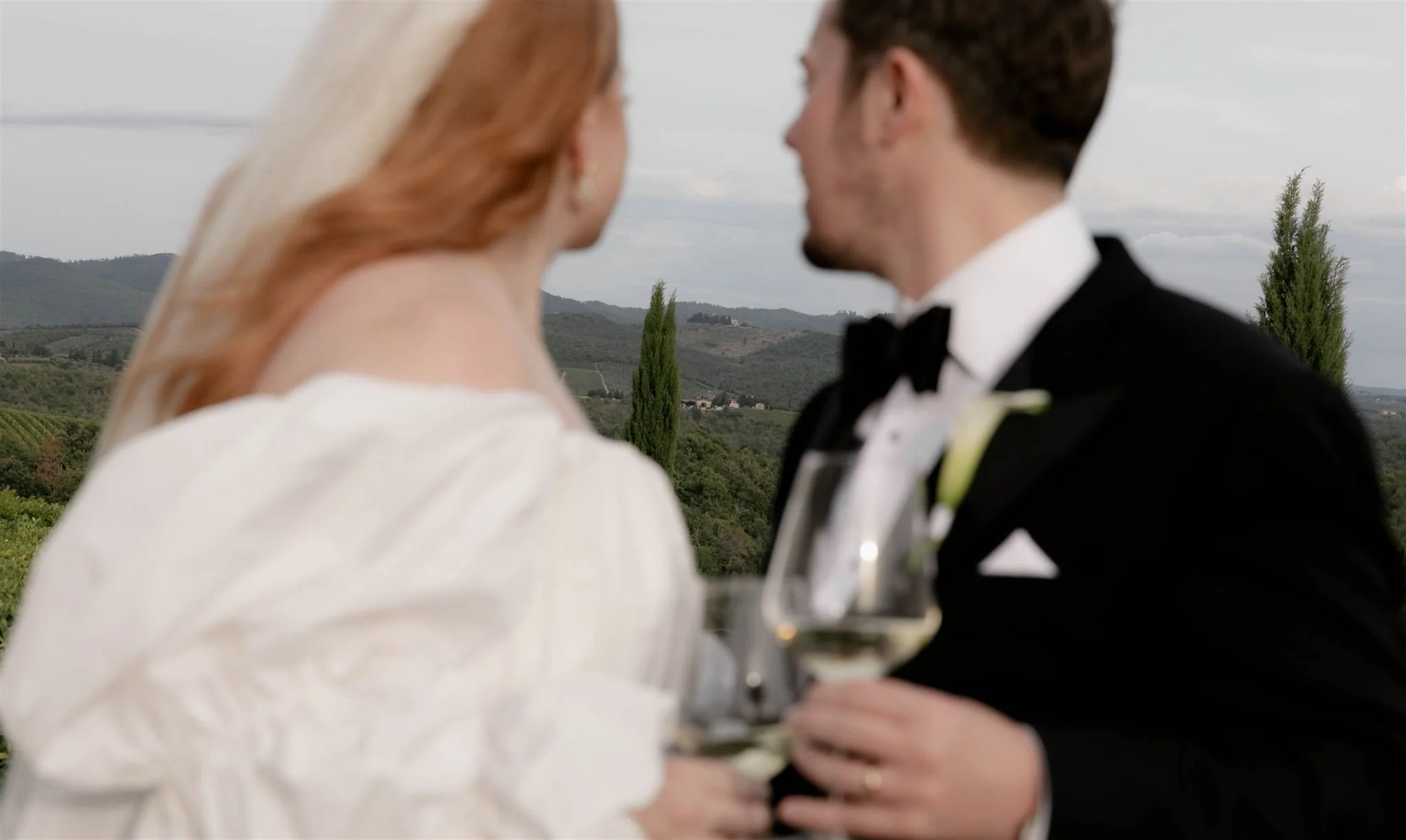 A wedding day at Dievole Wine Resort in the Chianti region of Tuscany, Italy.