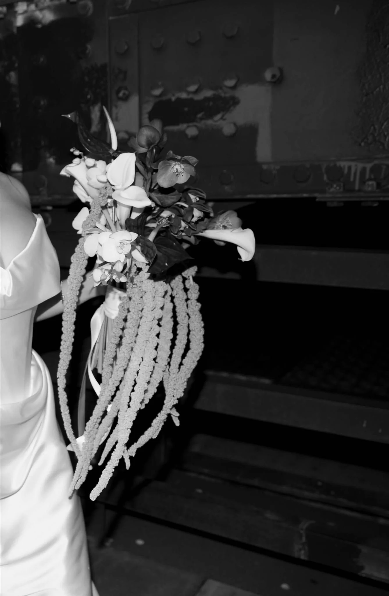 Wedding bouquet by Dusk Lily Floral in Downtown Chicago.