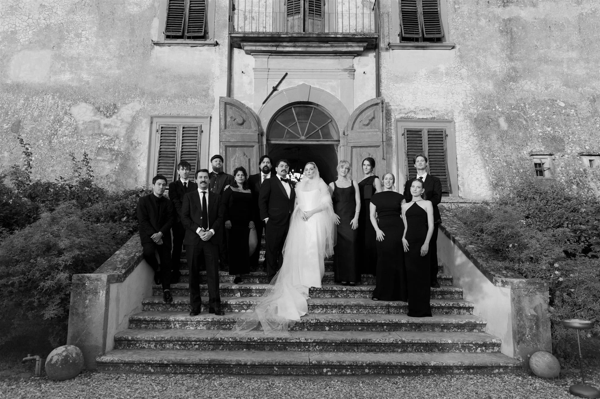 A wedding day at Villa Medicea Di Lilliano in Tuscany, Italy.