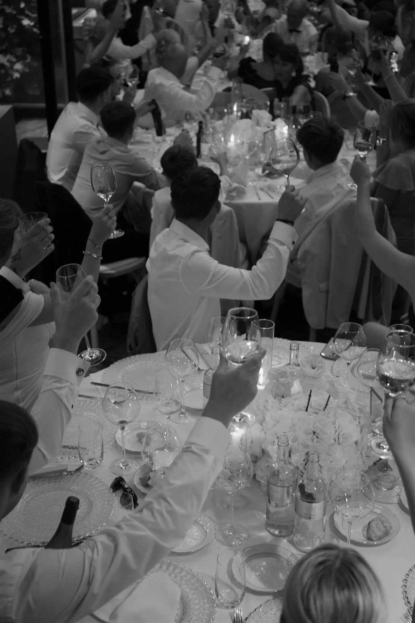 A wedding reception at Tenuta Corbinaia Villa in Tuscany, Italy.