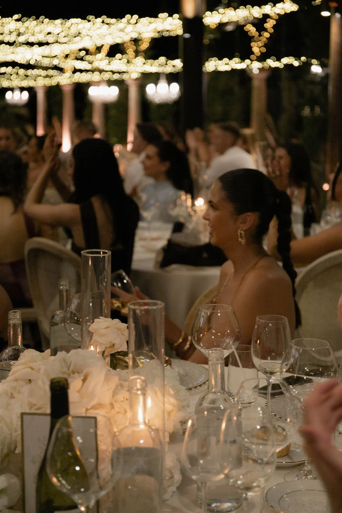 A wedding reception at Tenuta Corbinaia Villa in Tuscany, Italy.
