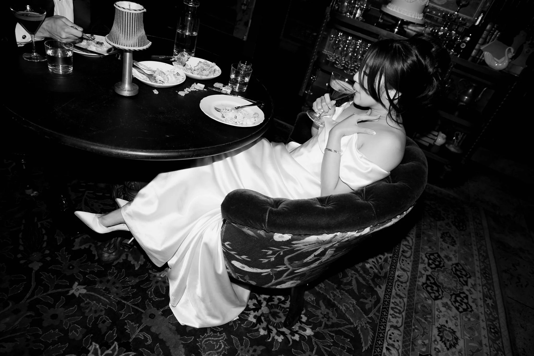 Gilt Bar Wedding espresso martini in Chicago.