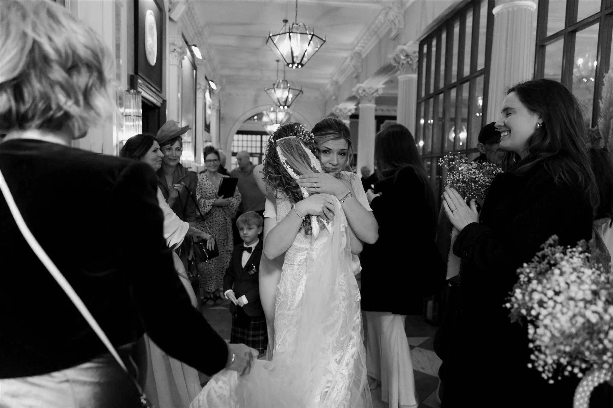 A wedding day at The InterContinental George Hotel in Edinburgh, Scotland.