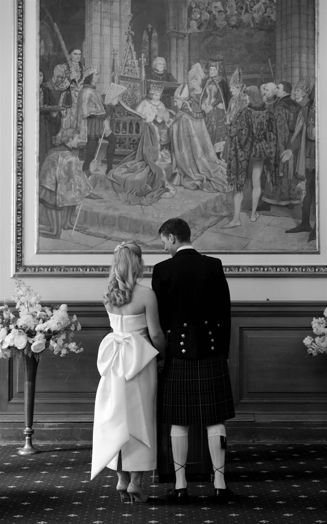 Edinburgh, Scotland Wedding Photographer photographing Edinburgh City Chambers Wedding Photography.